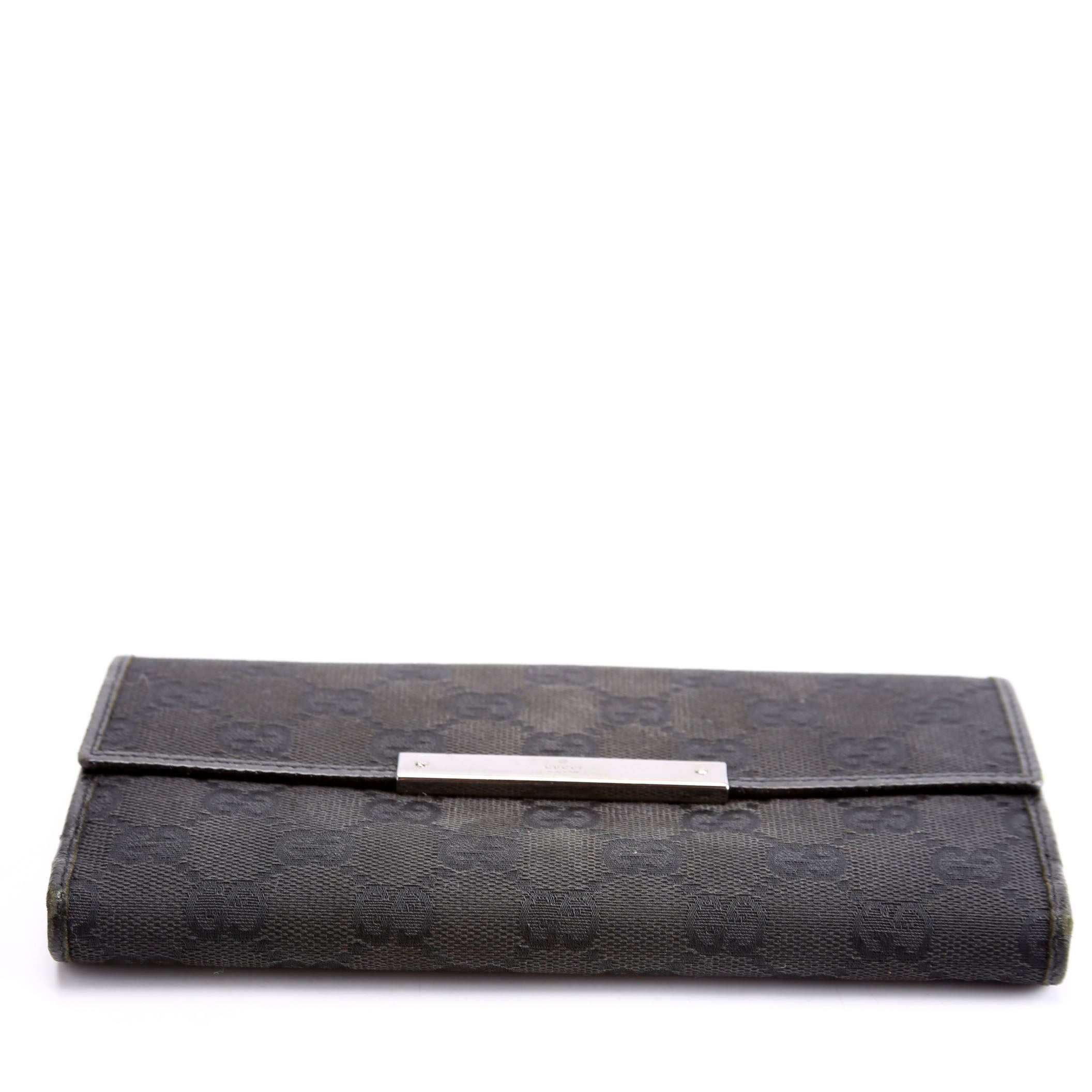 112715 GG Canvas Continental Wallet