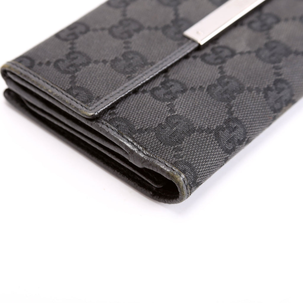 112715 GG Canvas Continental Wallet