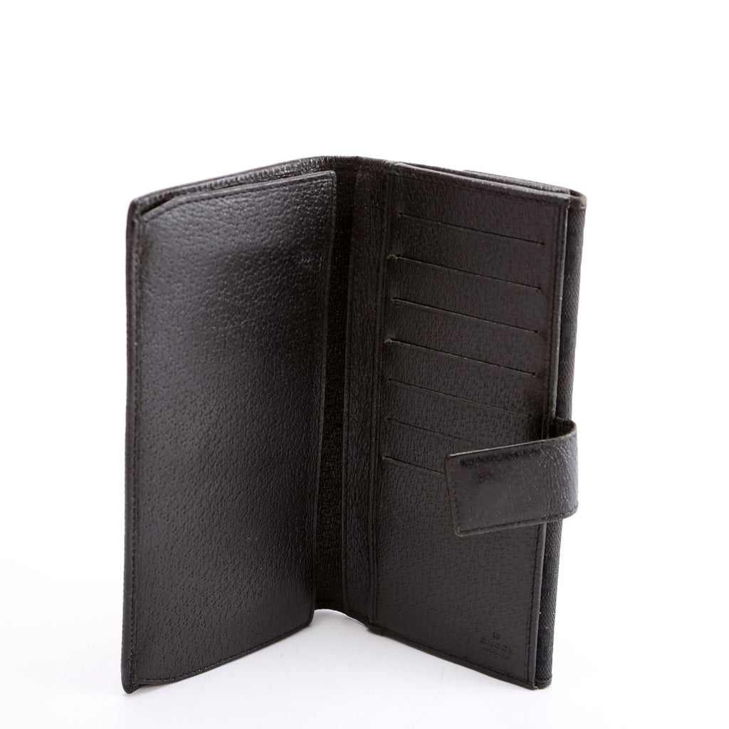 112715 GG Canvas Continental Wallet