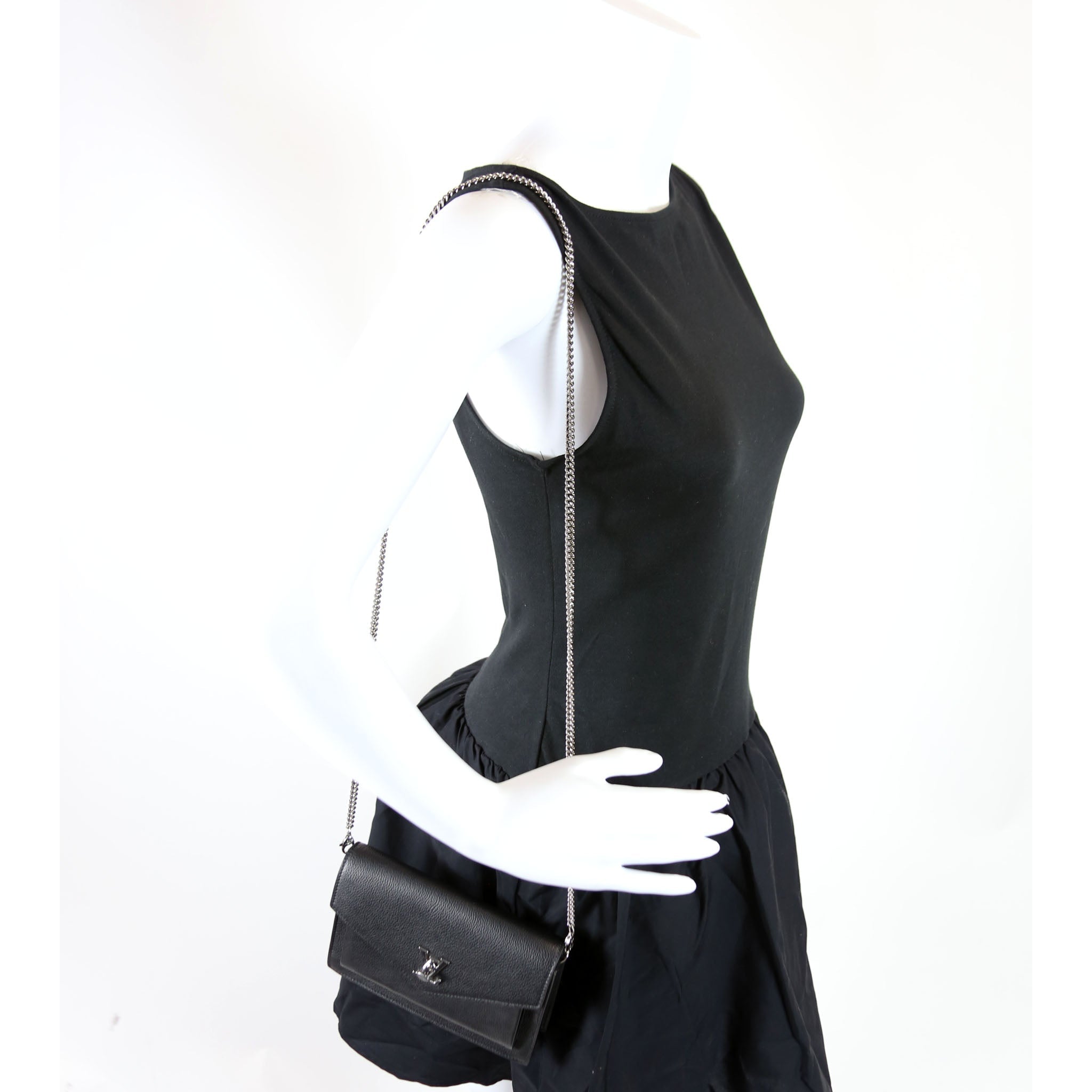 Mylockme Chain Pochette Nv Black/Silver