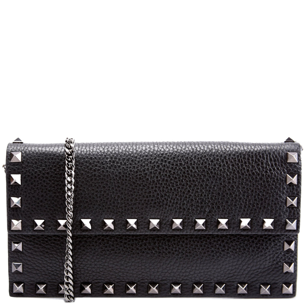 Rockstud Clutch With Chain Black