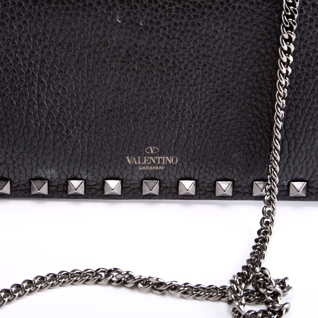 Rockstud Clutch With Chain Black