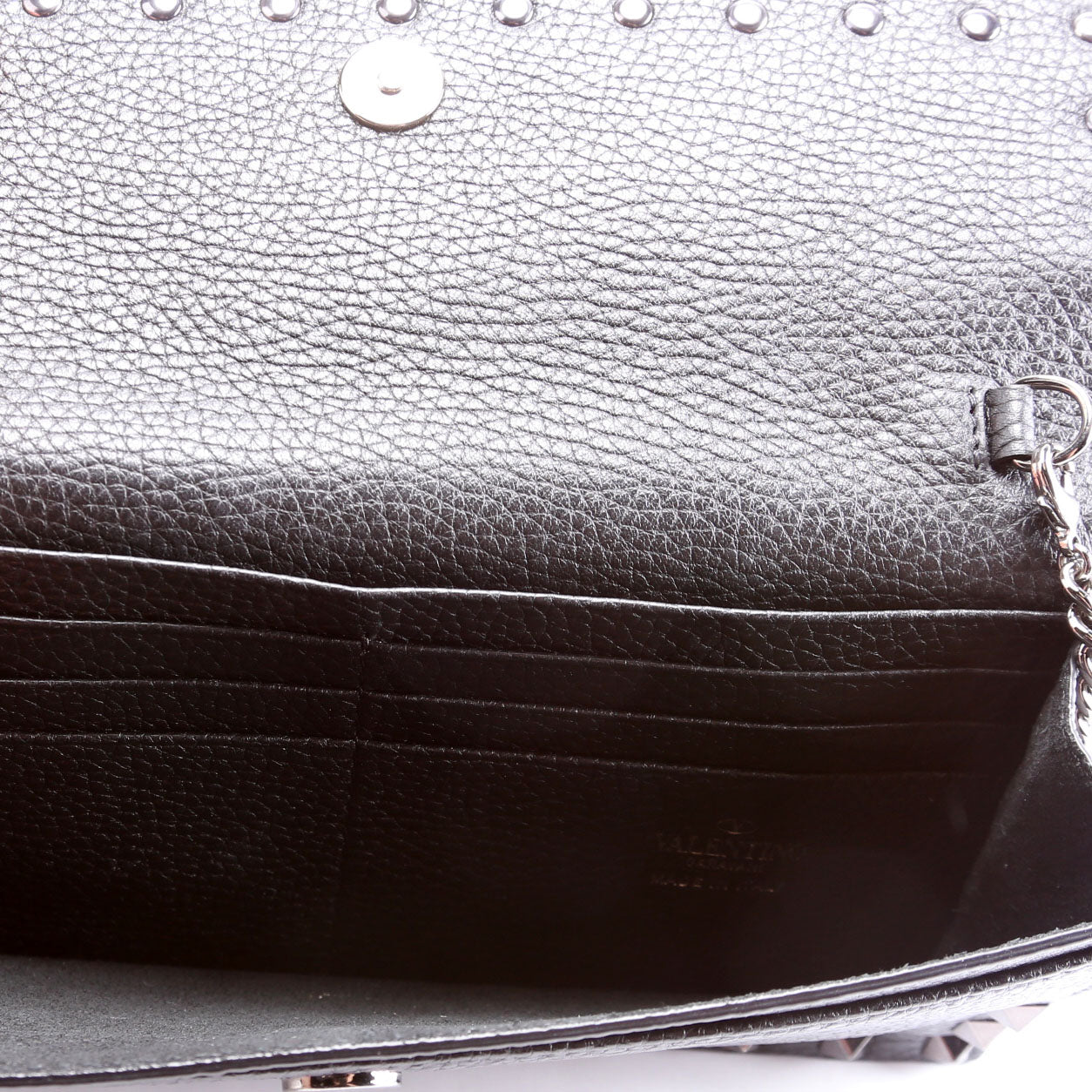 Rockstud Clutch With Chain Black