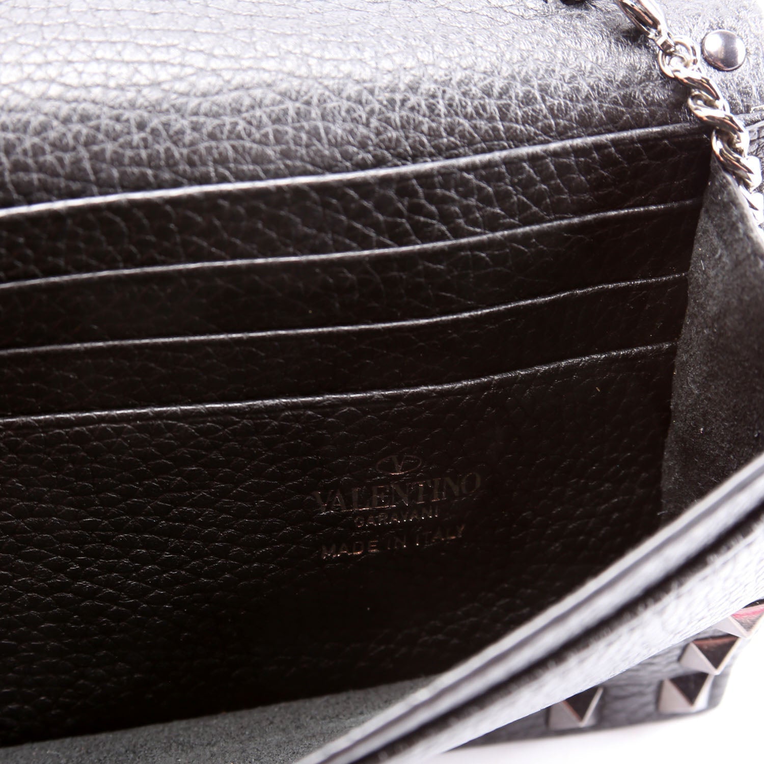 Rockstud Clutch With Chain Black