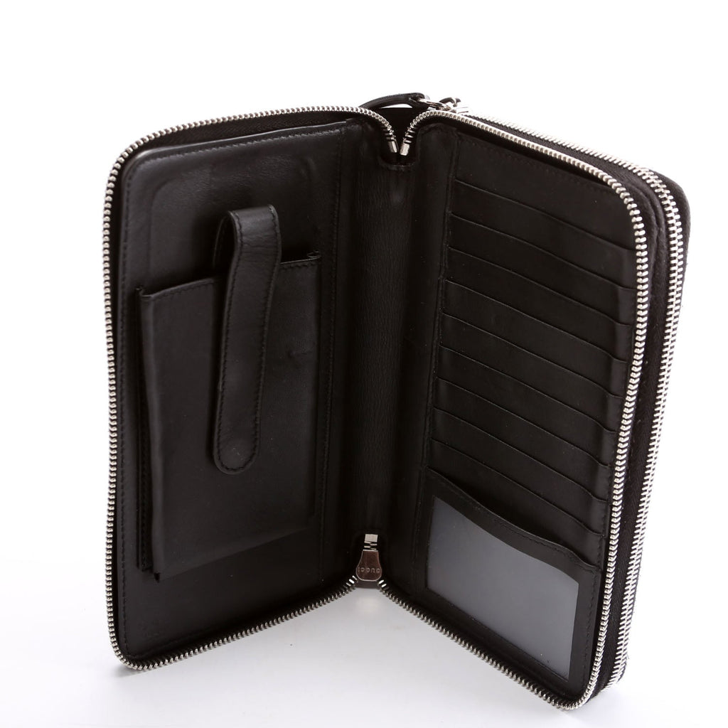 Gucci 449246 Micro Guccissima Travel Wallet Black