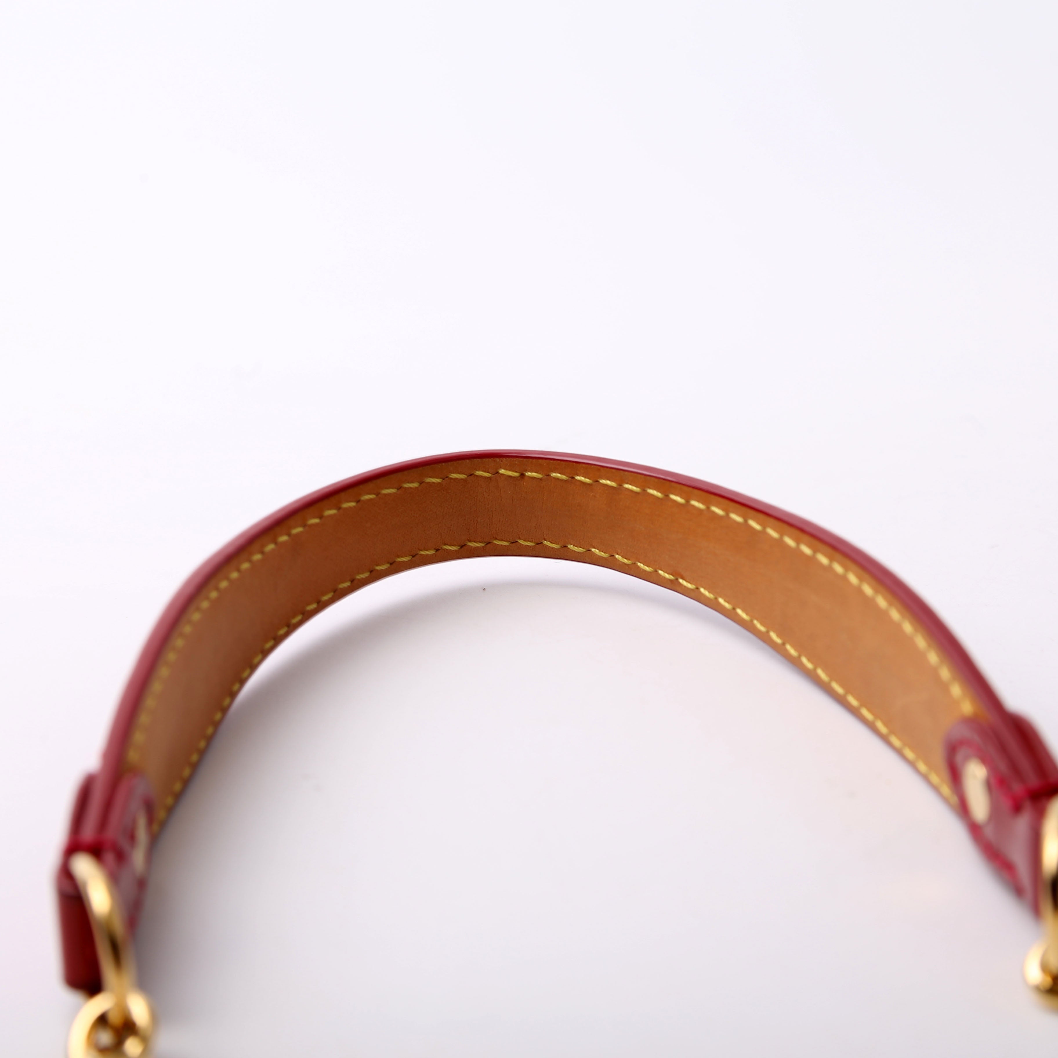 Bel Air Pochette Vernis Strap Red