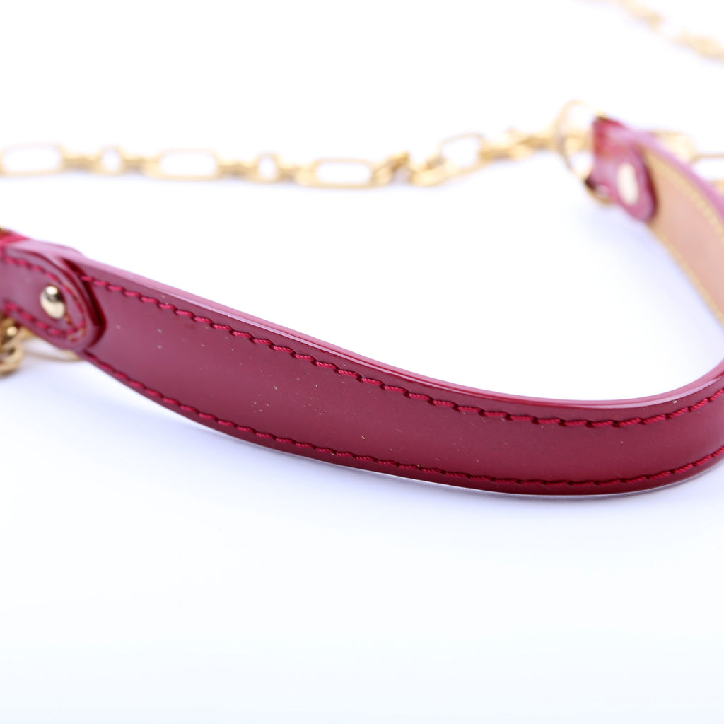 Bel Air Pochette Vernis Strap Red