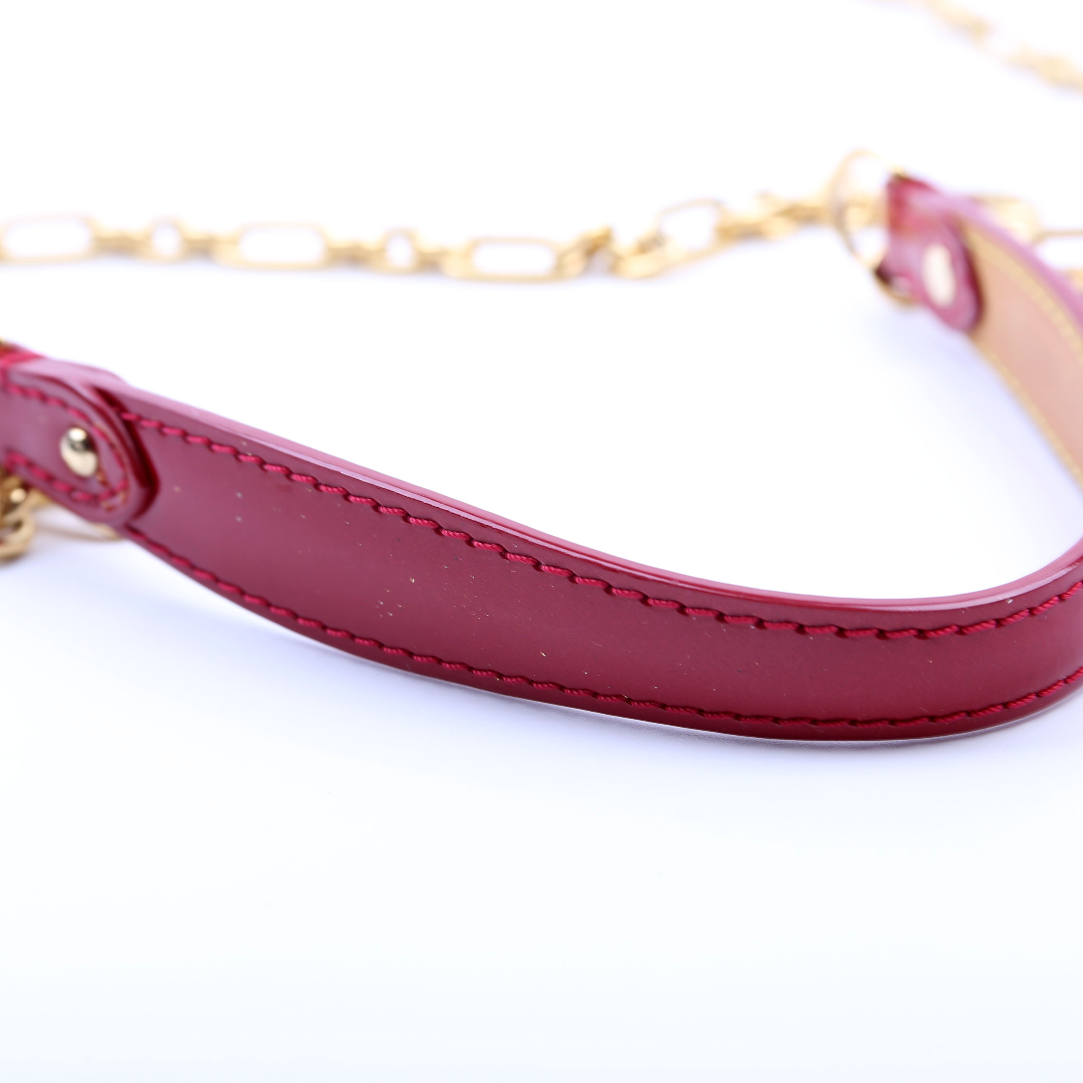 Bel Air Pochette Vernis Strap Red