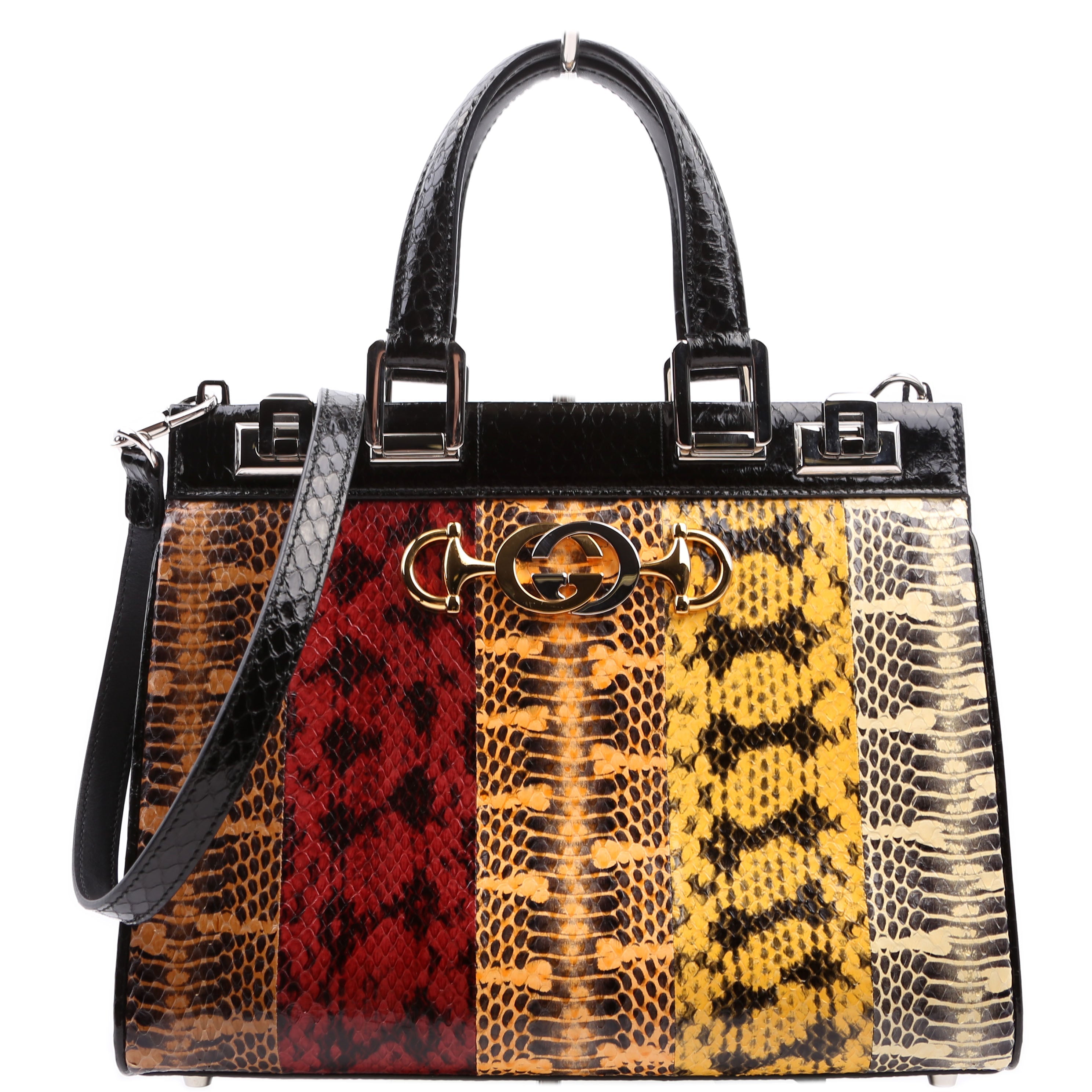 569712 Zumi Top Handle Medium Python Multicolor