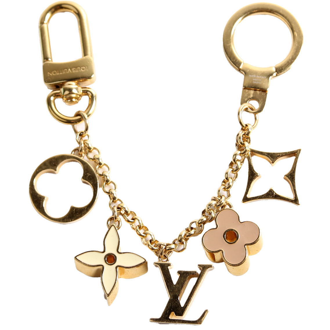 Fleur De Monogram Bag Charm