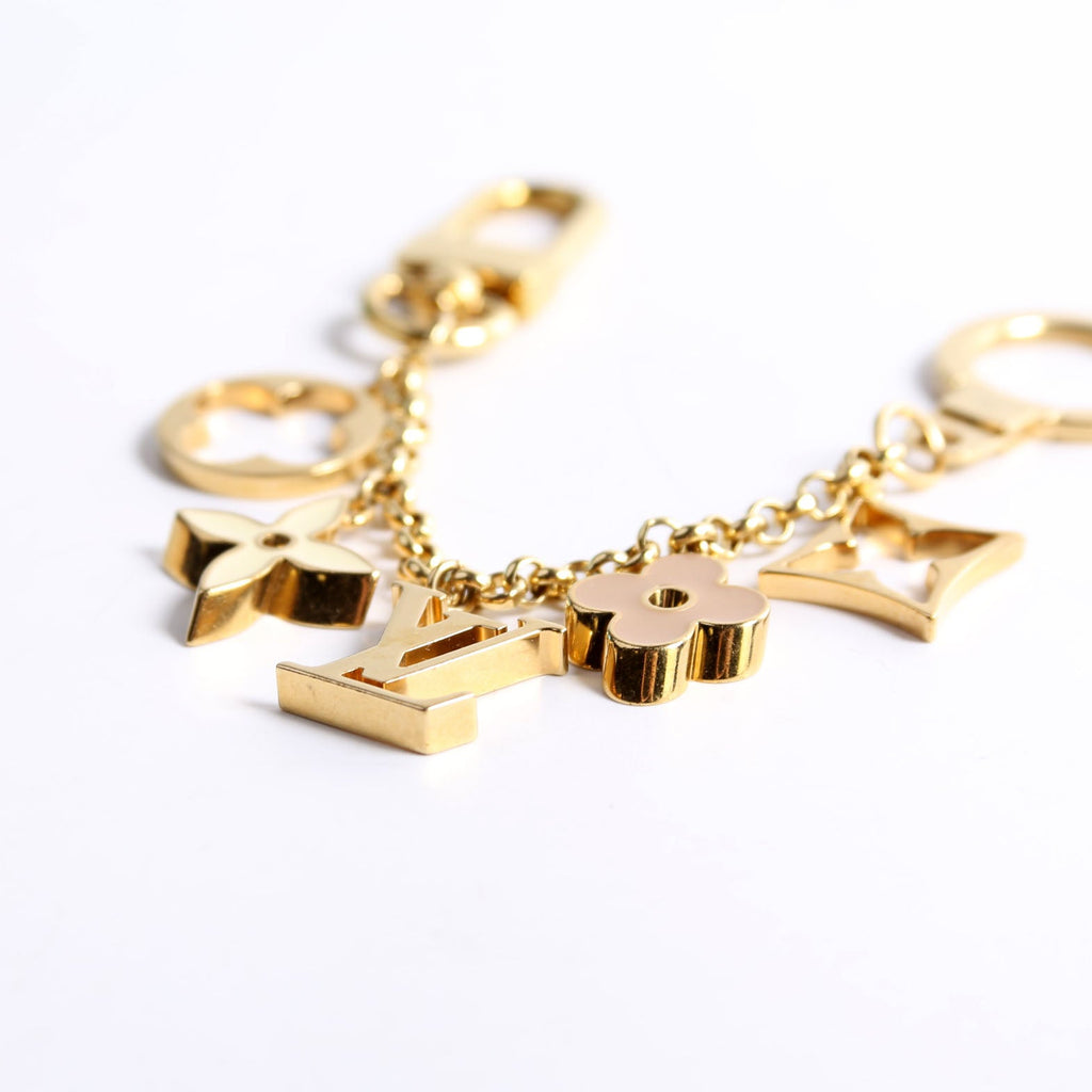 Fleur De Monogram Bag Charm