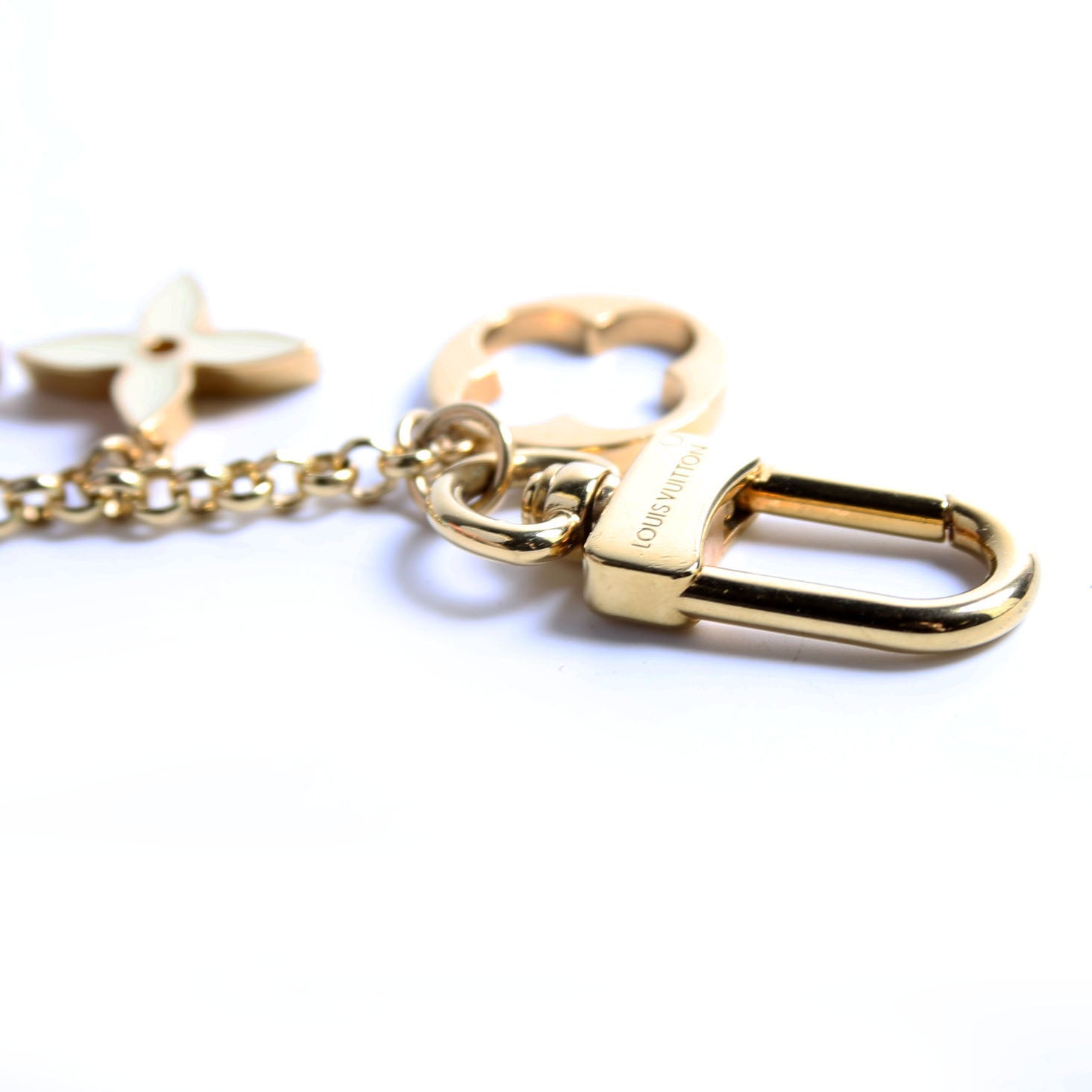 Fleur De Monogram Bag Charm