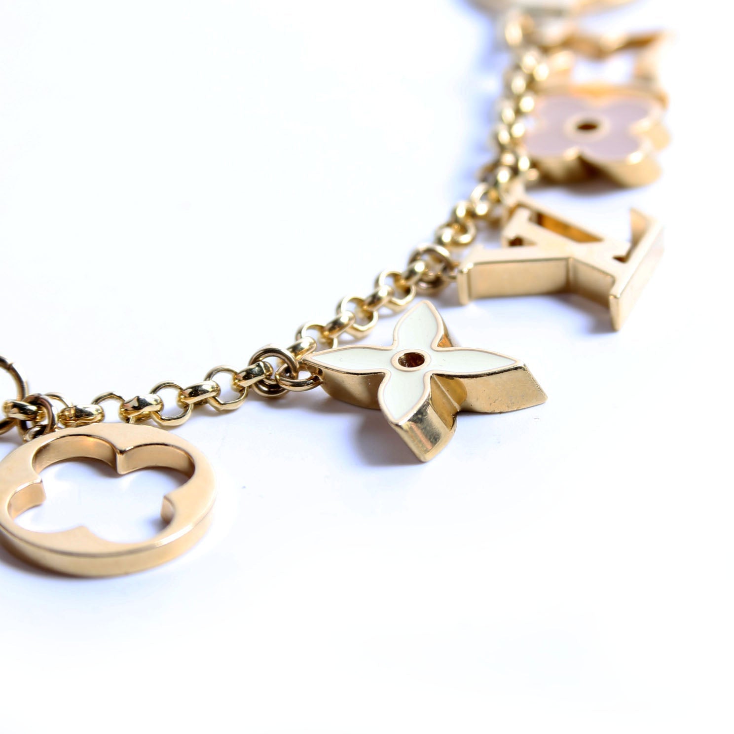 Fleur De Monogram Bag Charm