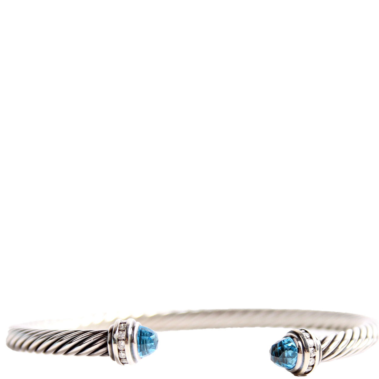 Classic Cable 5MM 925/Pave/Topaz