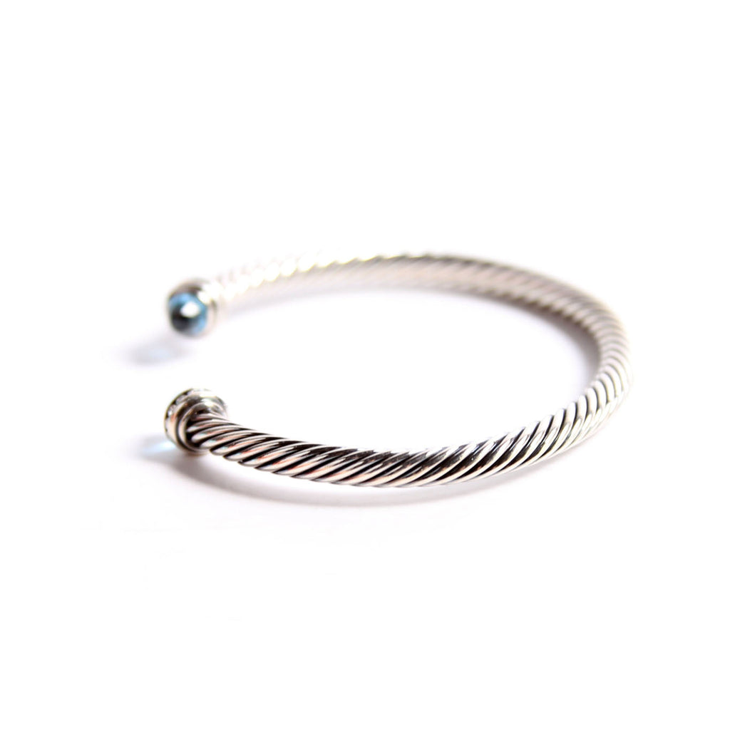 Classic Cable 5MM 925/Pave/Topaz