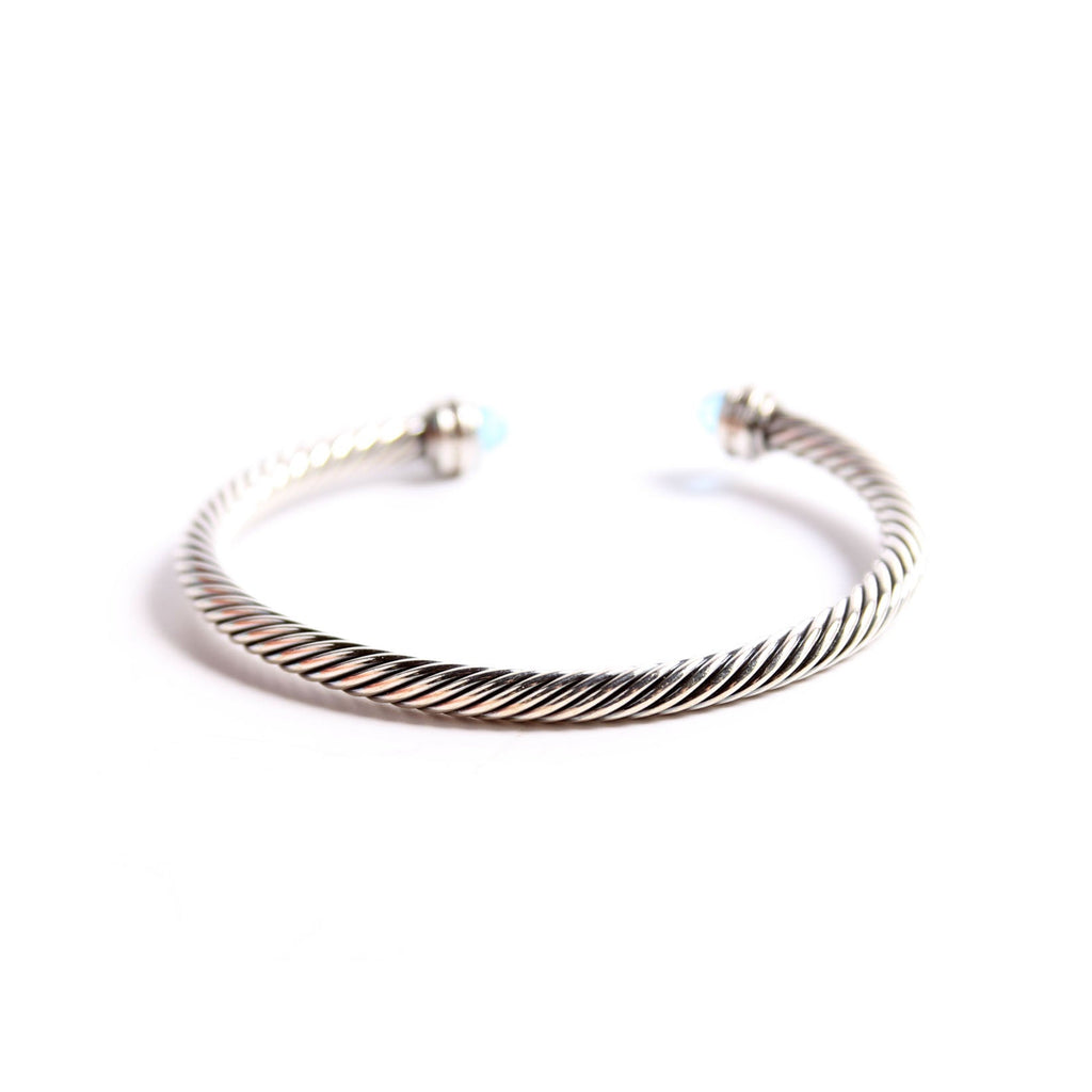 Classic Cable 5MM 925/Pave/Topaz