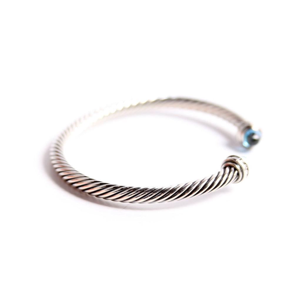 Classic Cable 5MM 925/Pave/Topaz