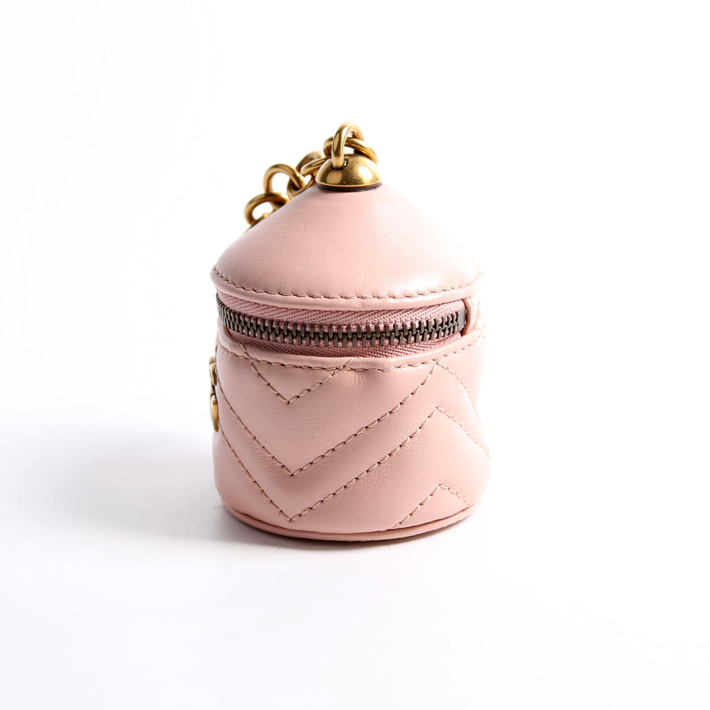 725109 GG Marmont Coin Purse Key Chain Pink