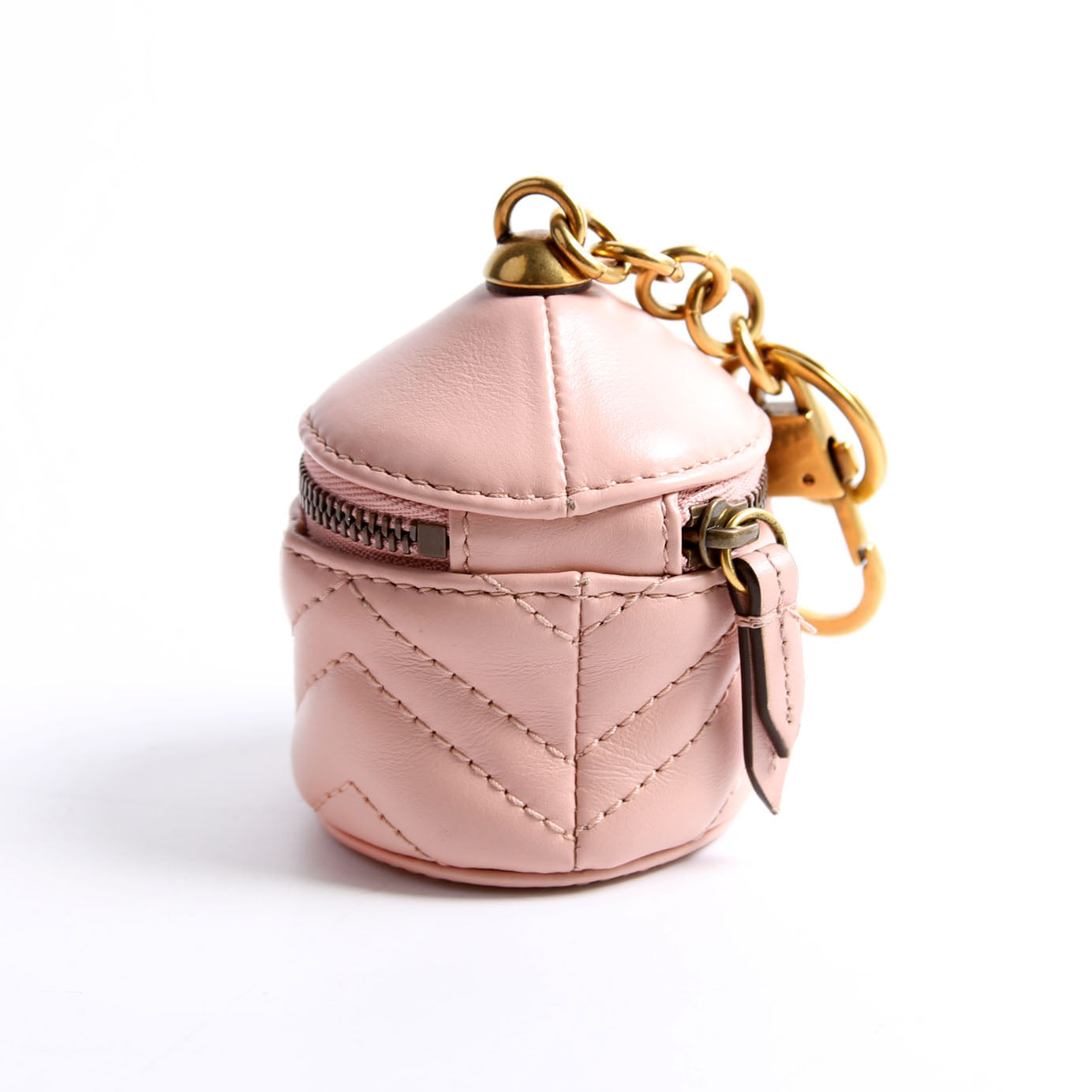 725109 GG Marmont Coin Purse Key Chain Pink