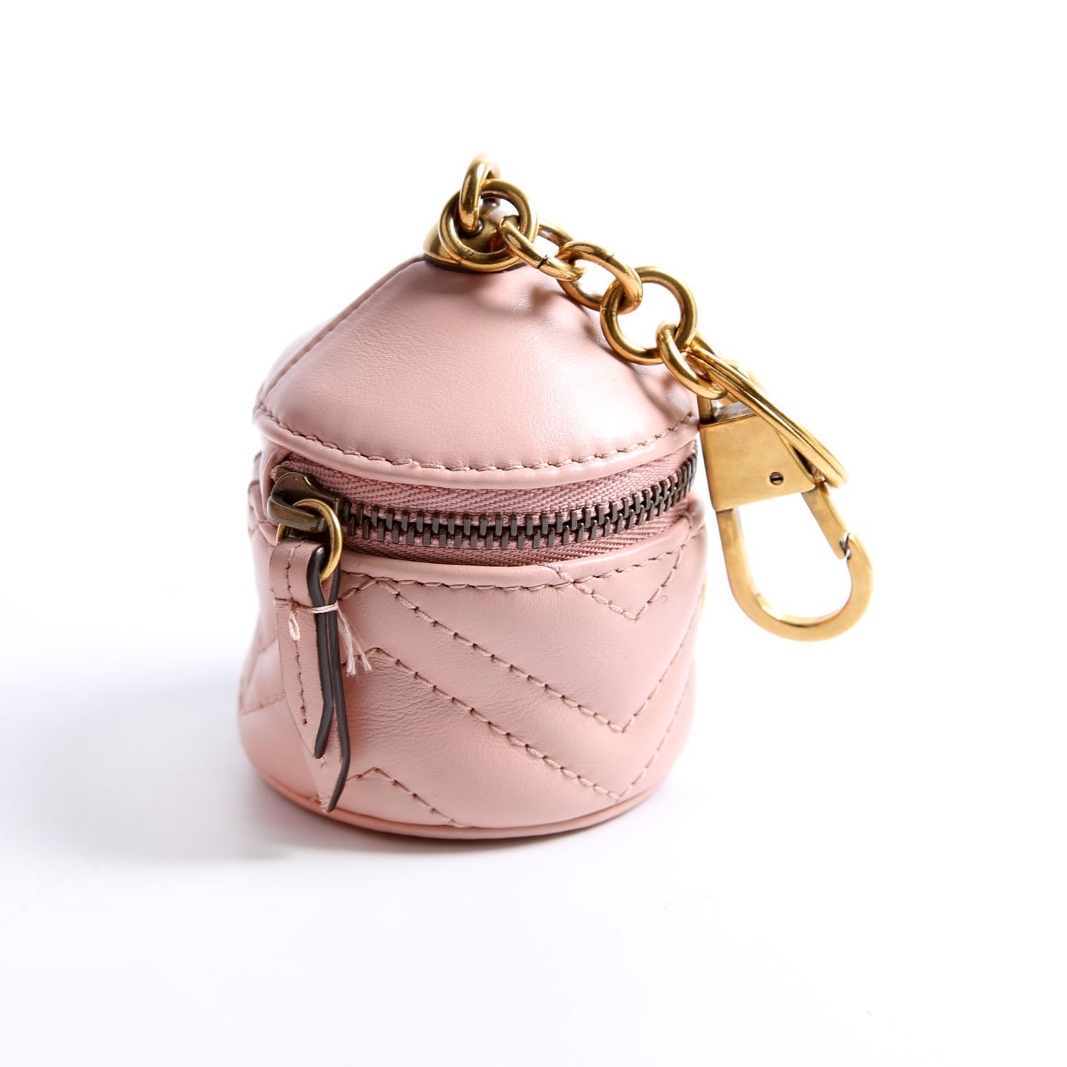 725109 GG Marmont Coin Purse Key Chain Pink