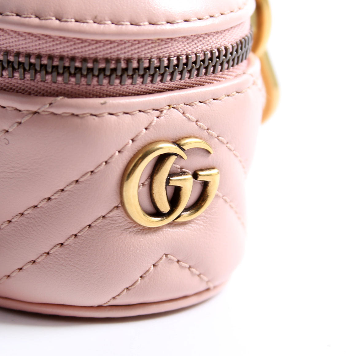 725109 GG Marmont Coin Purse Key Chain Pink