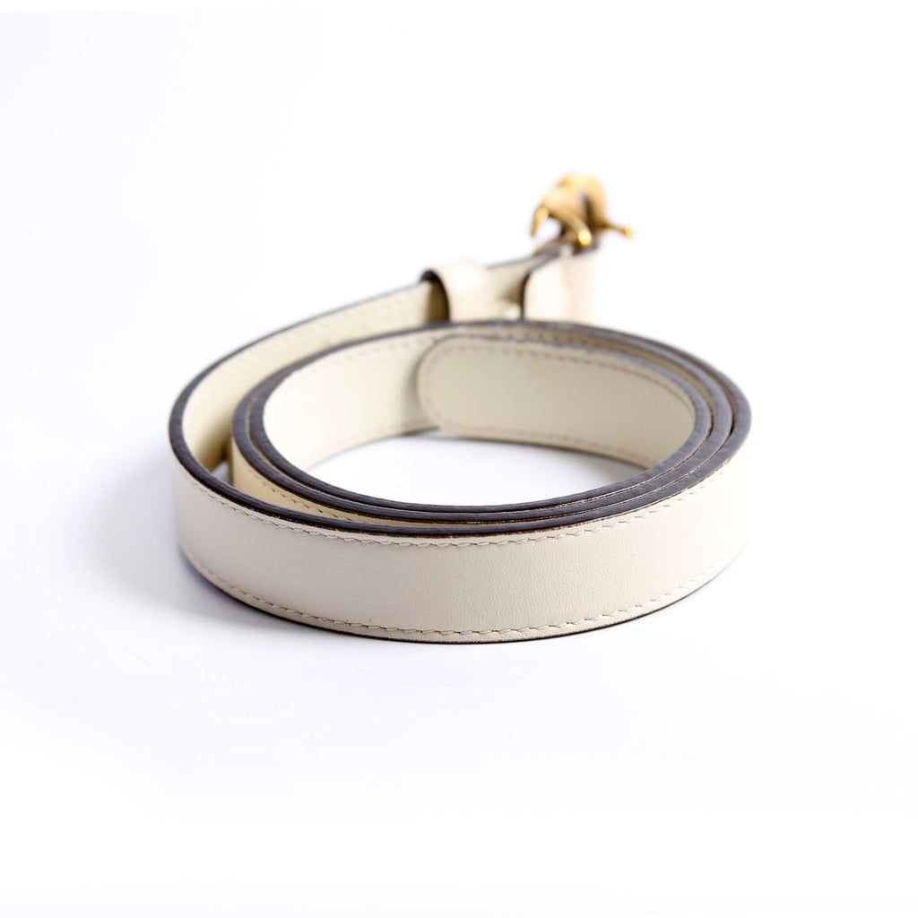 Gucci 409417 GG Marmont Thin Belt Size 75/30 White