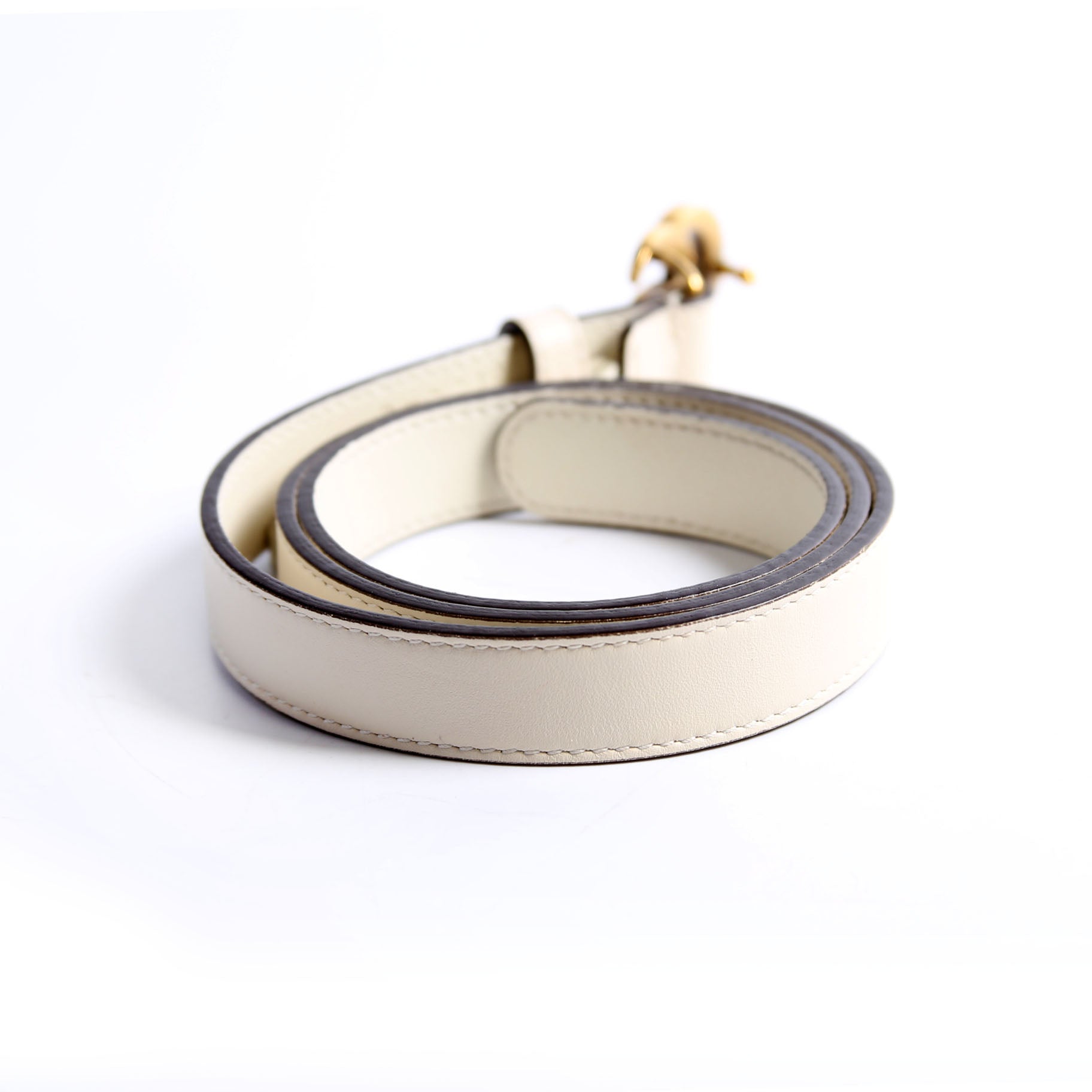 Gucci 409417 GG Marmont Thin Belt Size 75/30 White