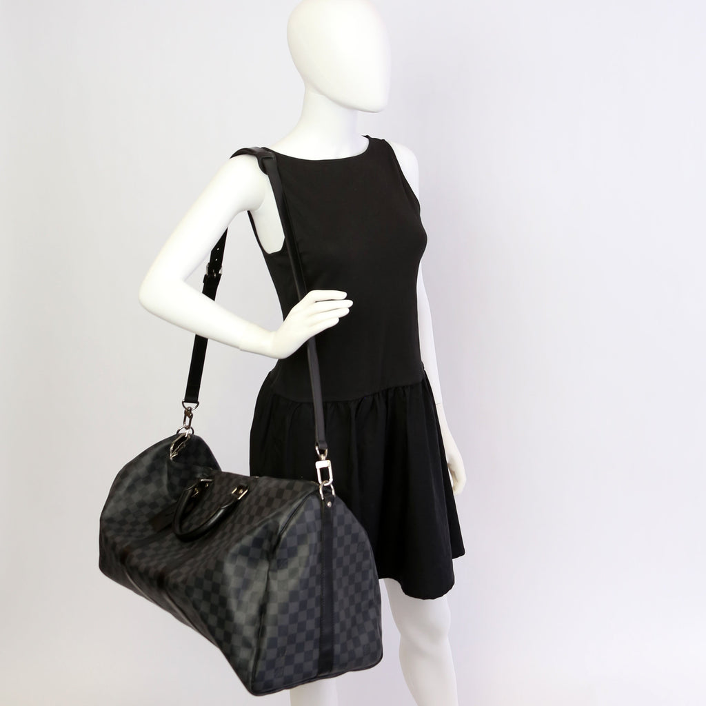 Keepall 55 Damier Graphite Bandouliere