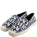 All Over Logo Canvas Espadrilles Size 41 Black/White