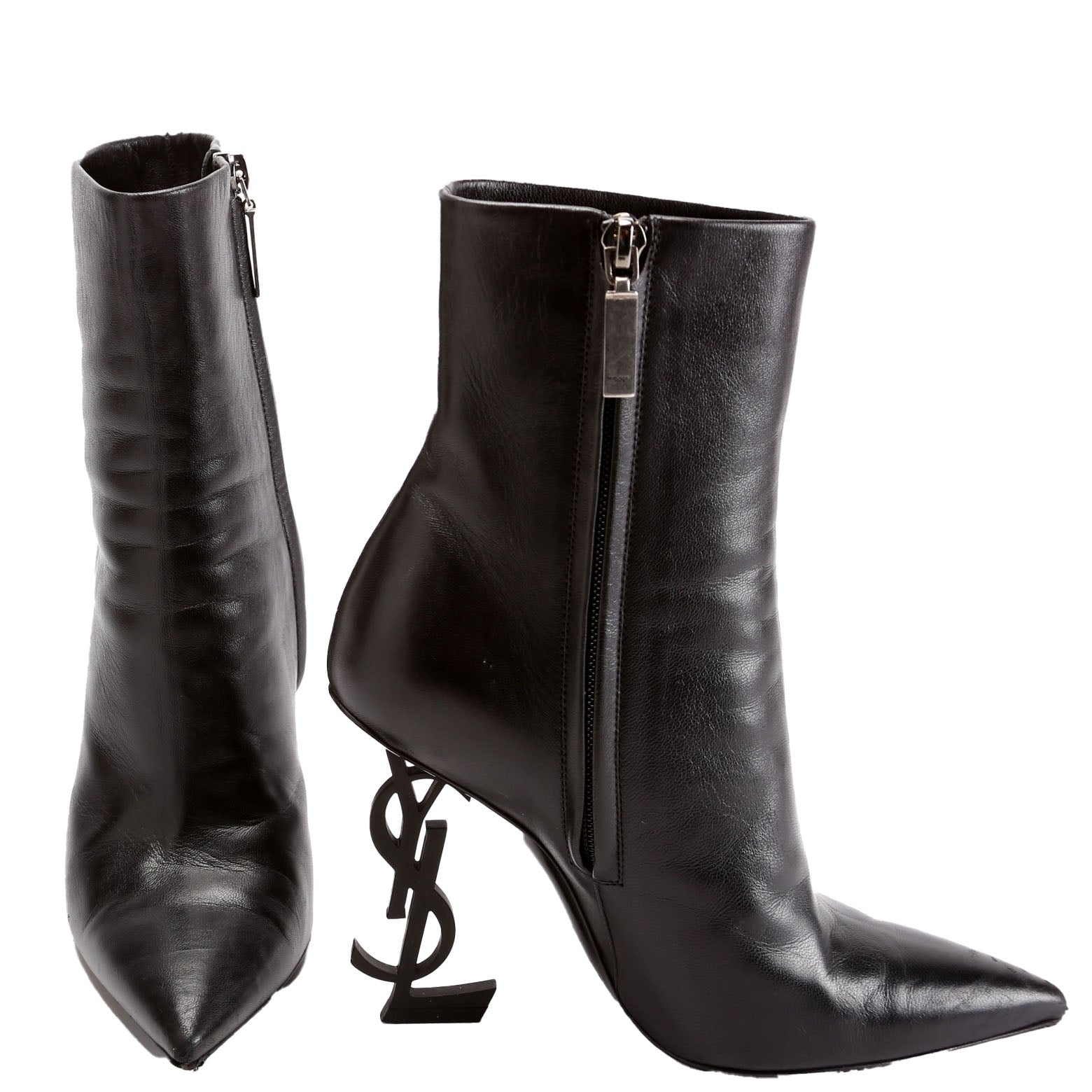 SAINT LAURENT Opyum 110 Booties Size 35 Black