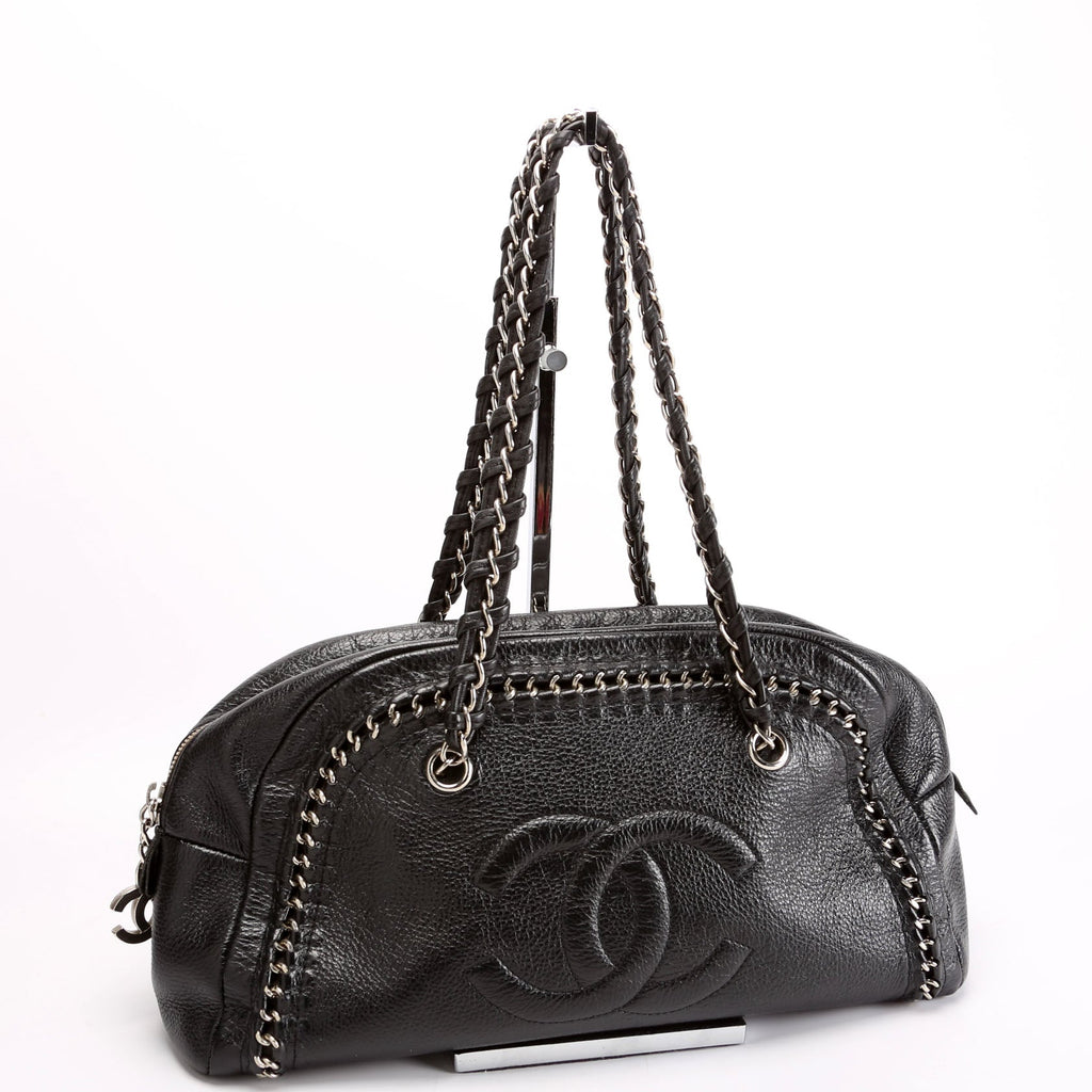 Chain Around Bowler Bag Black