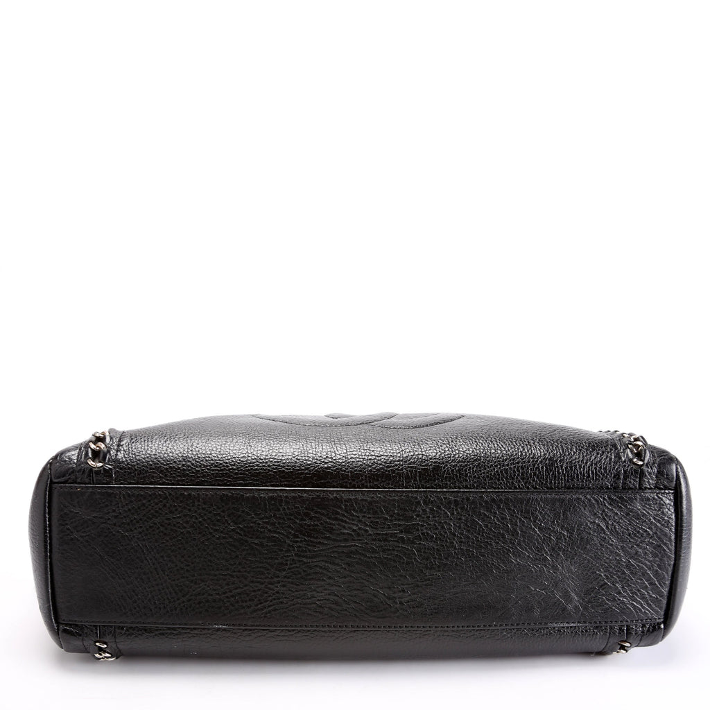 Chain Around Bowler Bag Black