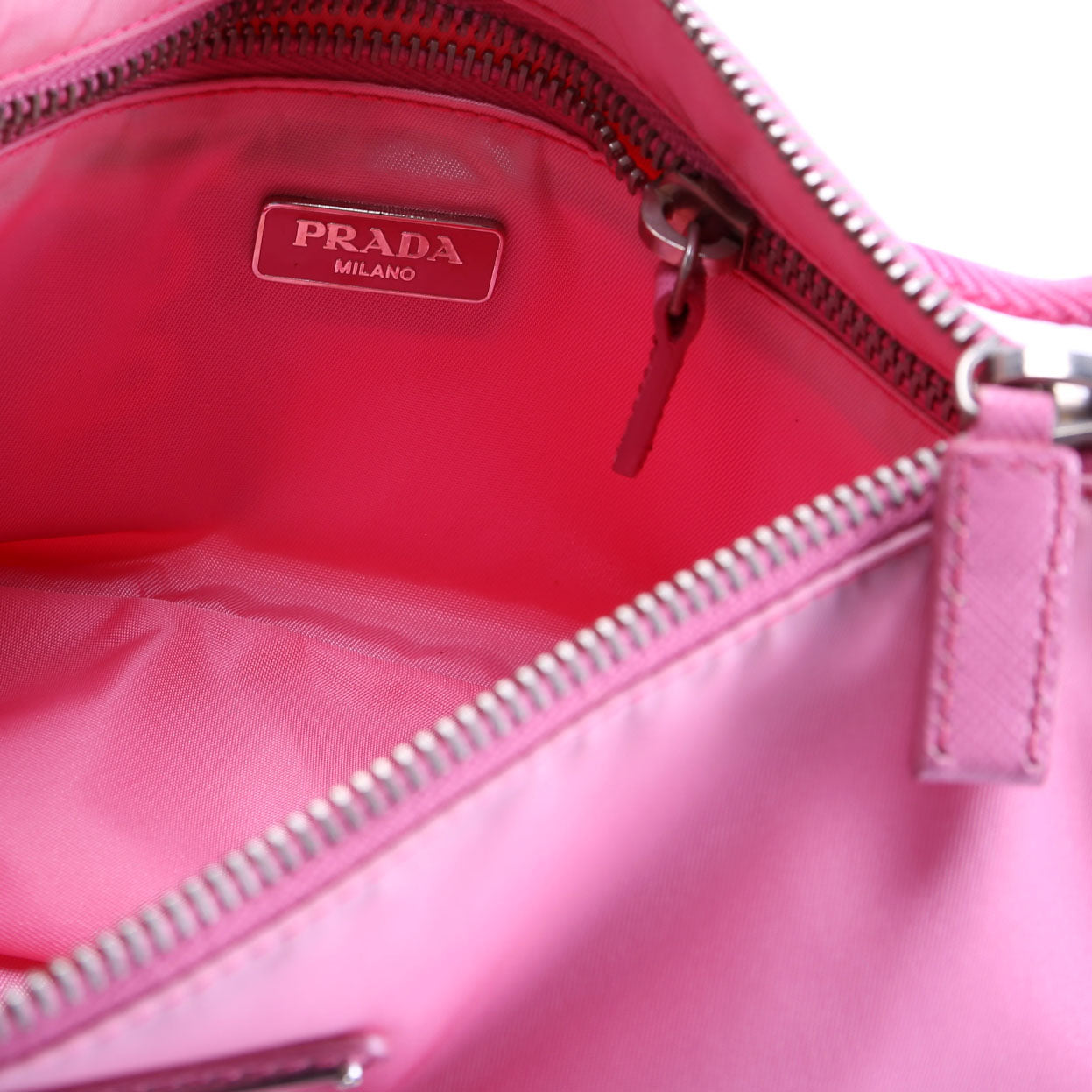 Tessuto Sport Zip Pochette Pink