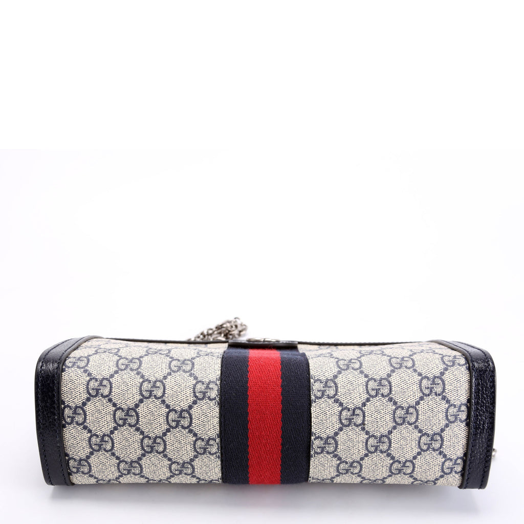 Gucci 503877 GG Supreme Ophidia Small Chain Blue/Red/Beige