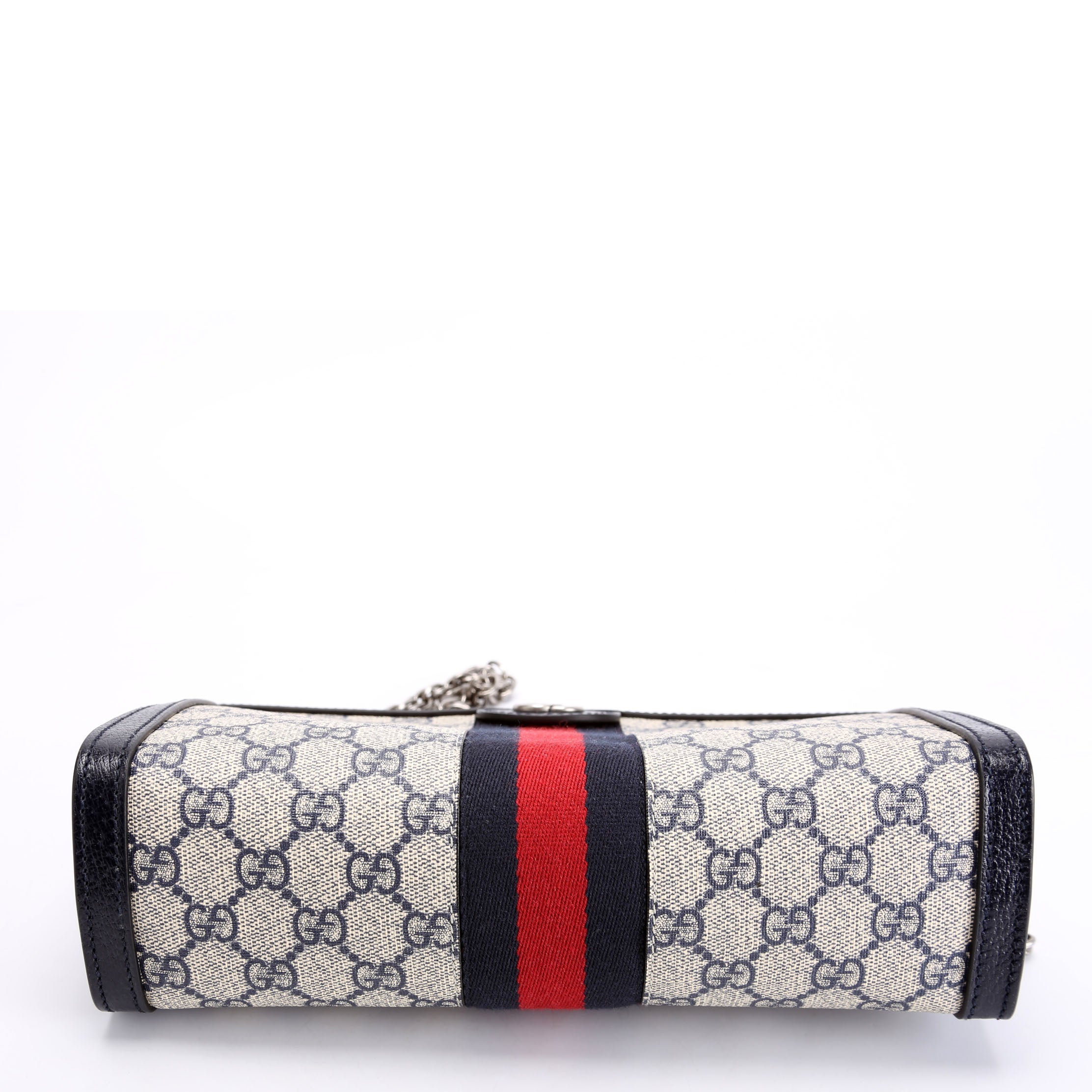 Gucci 503877 GG Supreme Ophidia Small Chain Blue/Red/Beige
