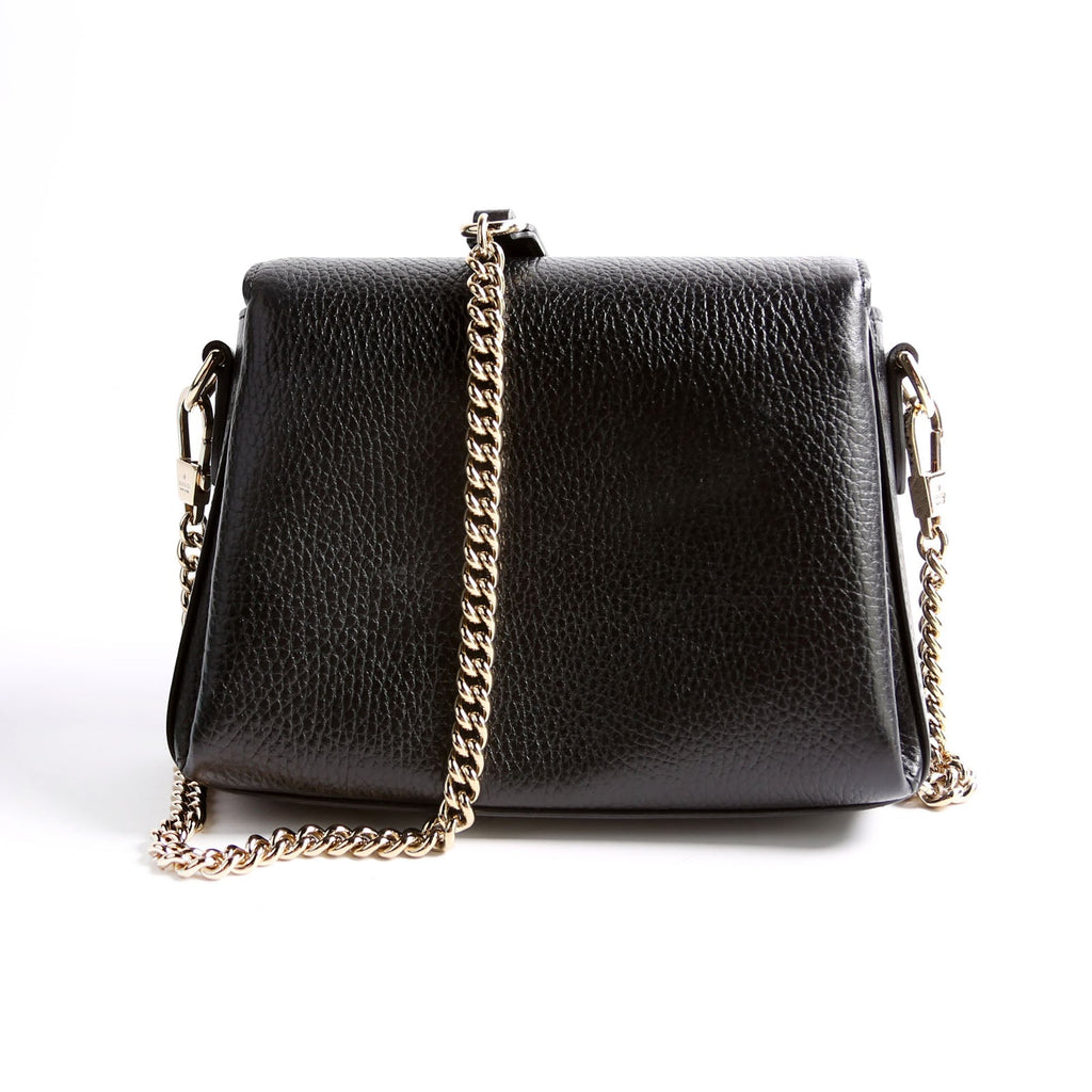 Gucci 607720 Interlocking Small Xbody Black/Gold
