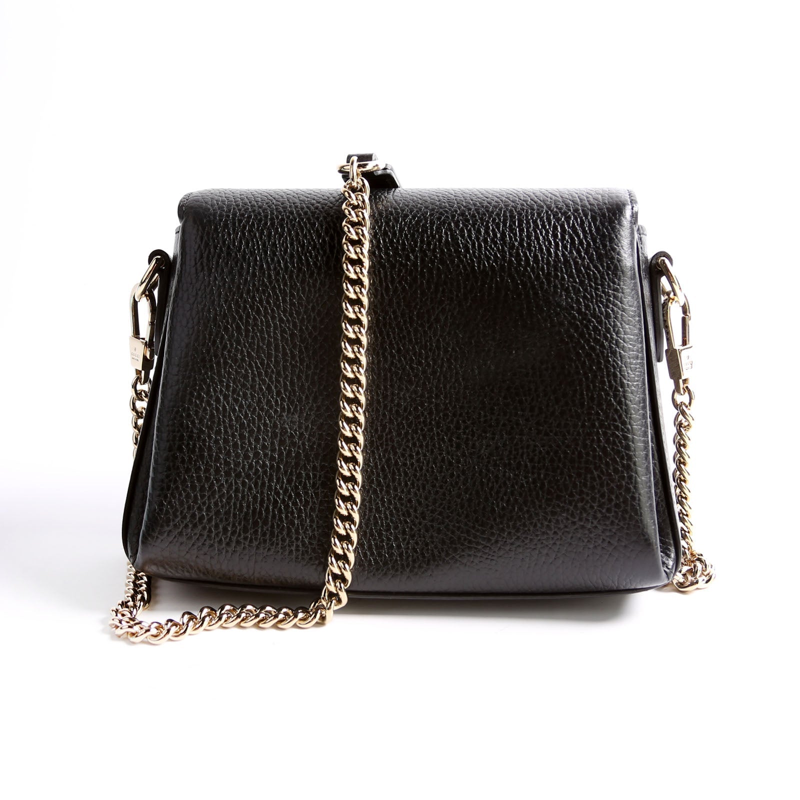 Gucci 607720 Interlocking Small Xbody Black/Gold
