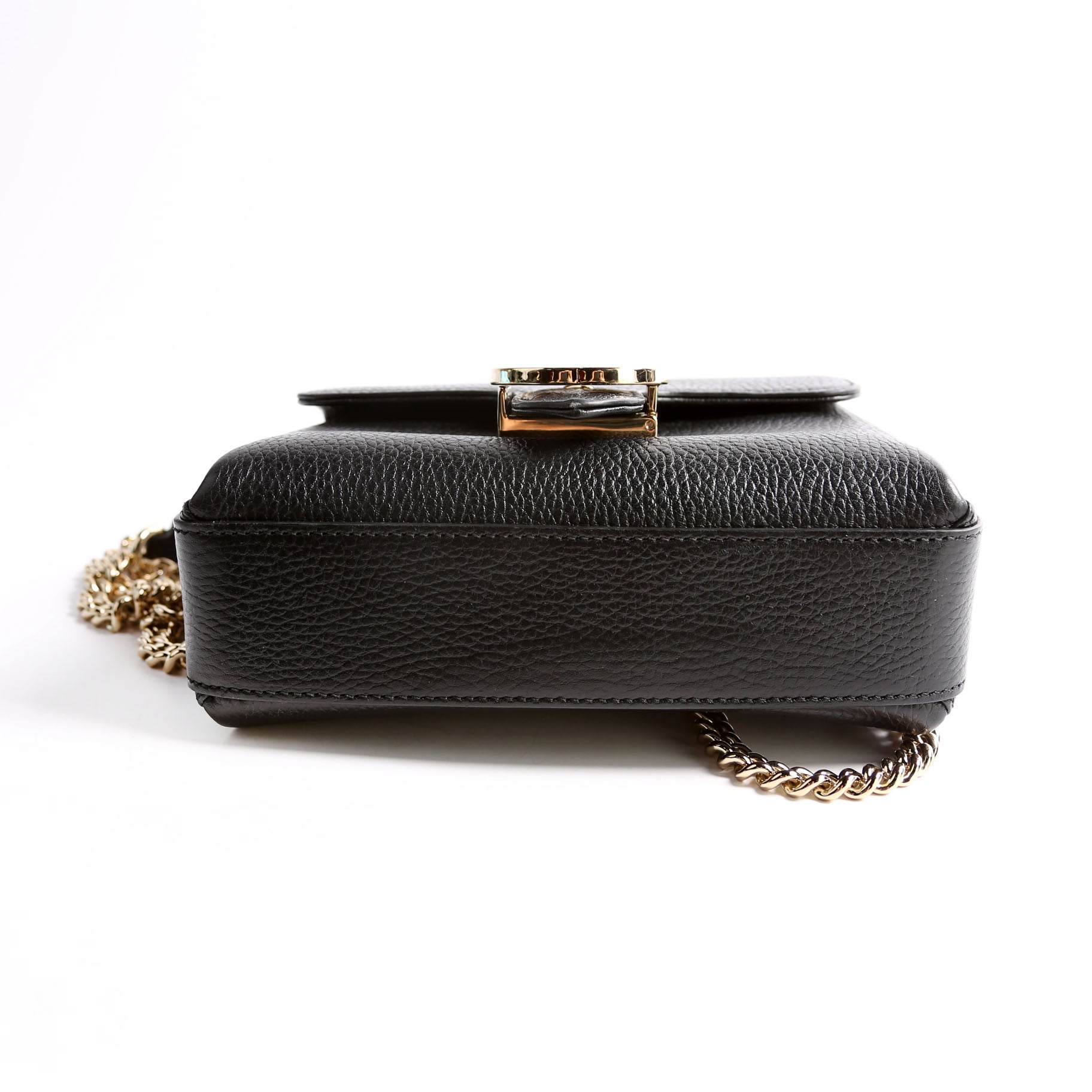 Gucci 607720 Interlocking Small Xbody Black/Gold