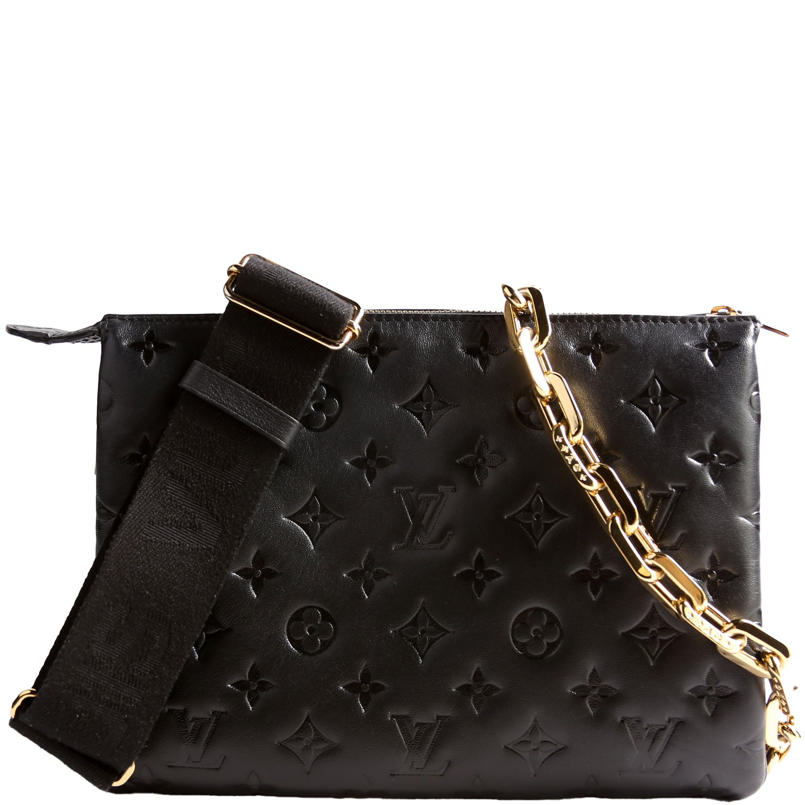 Coussin PM Lambskin Black/Pink