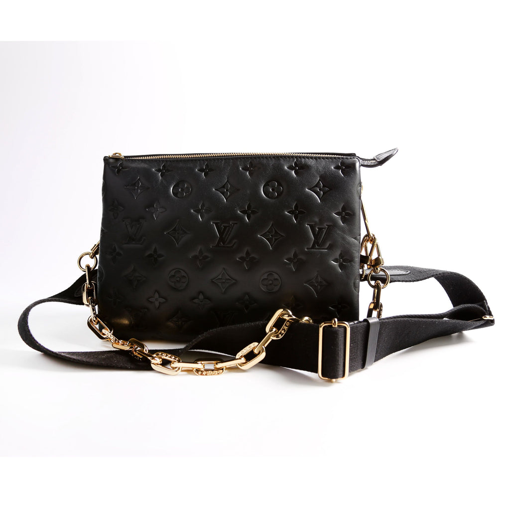 Coussin PM Lambskin Black/Pink