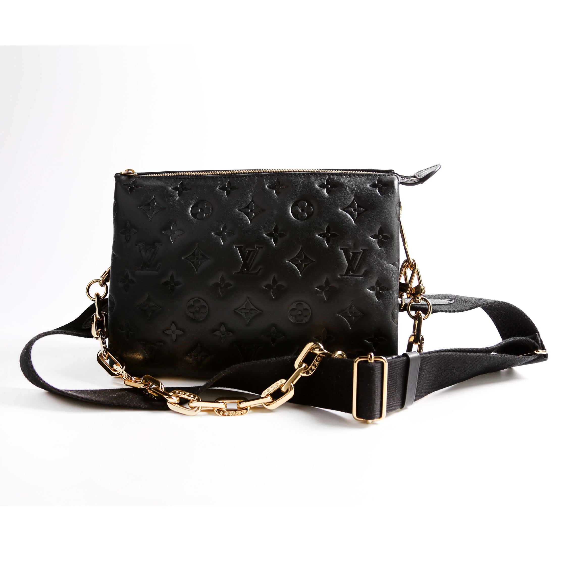Coussin PM Lambskin Black/Pink