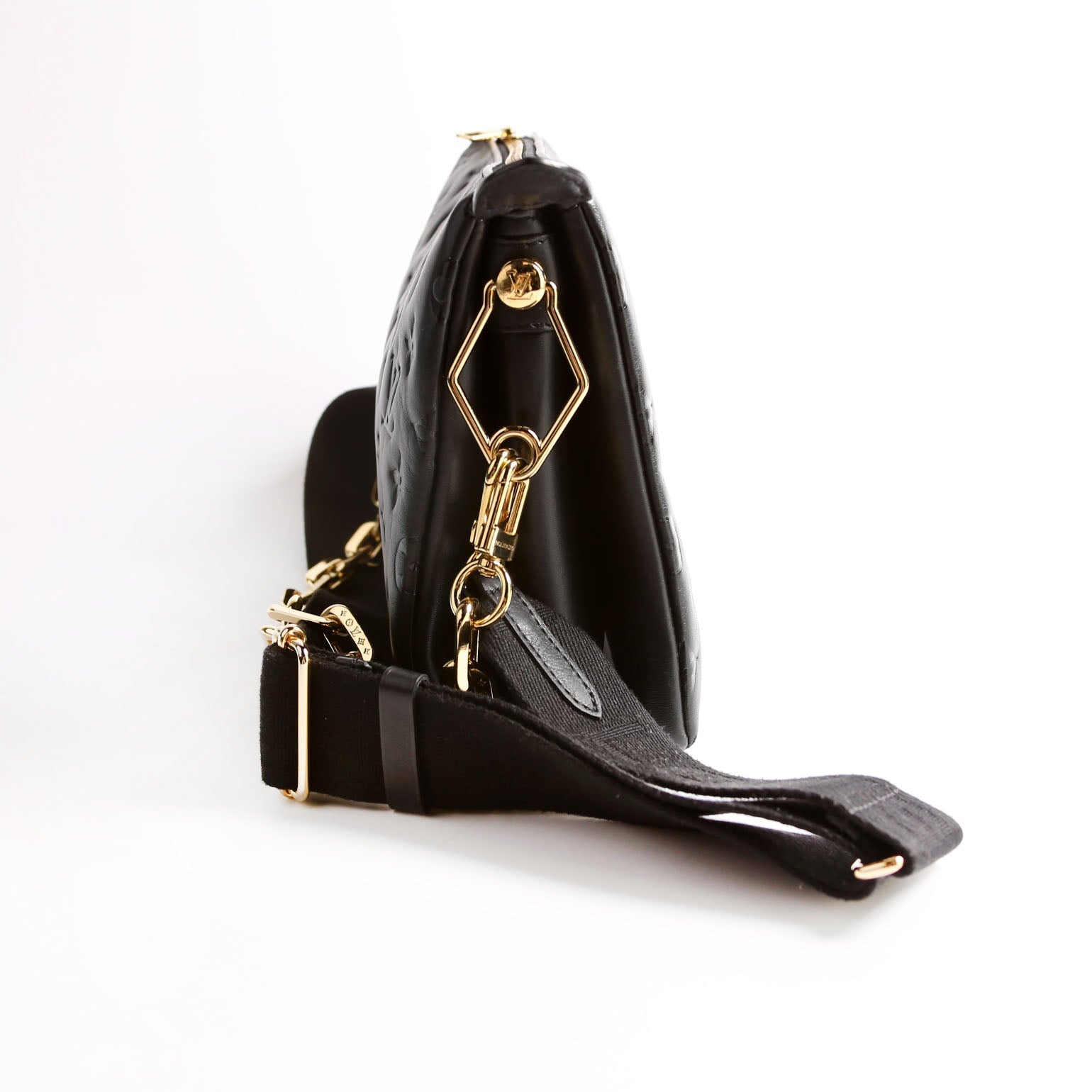 Coussin PM Lambskin Black/Pink