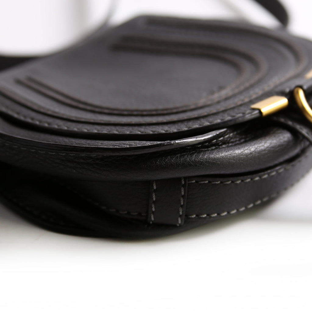 Marcie Saddle Bag Crossbody Mini Black