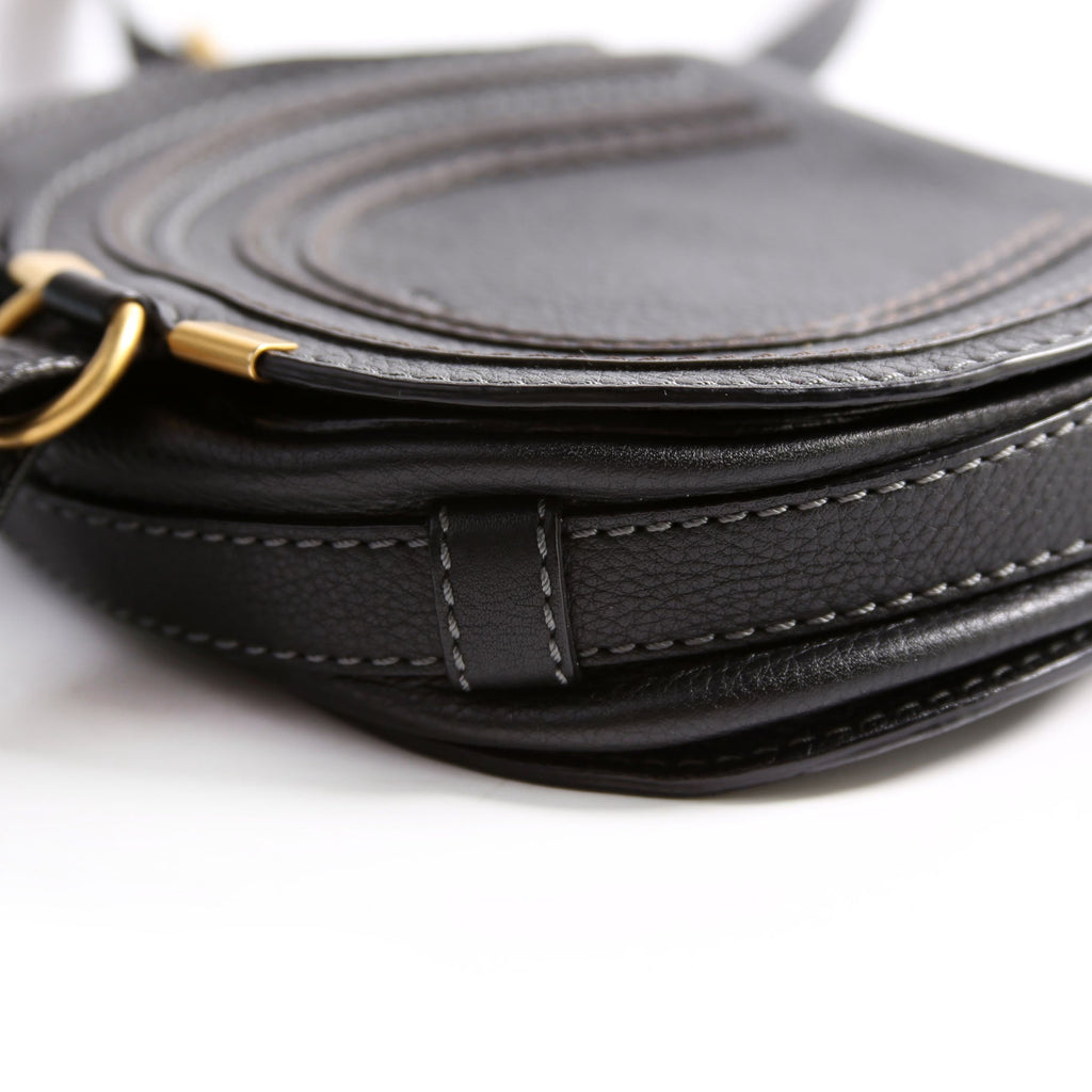 Marcie Saddle Bag Crossbody Mini Black