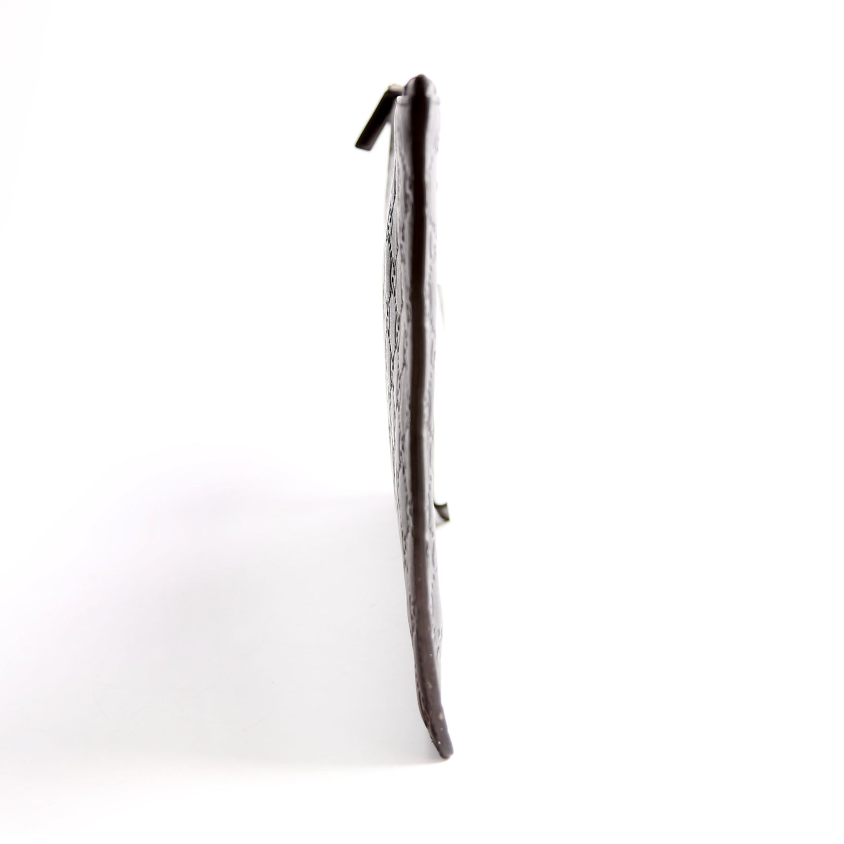 473963 Guccissima Zip Clutch Black