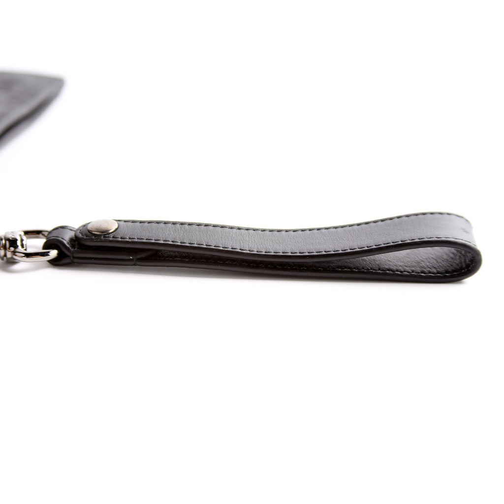 473963 Guccissima Zip Clutch Black