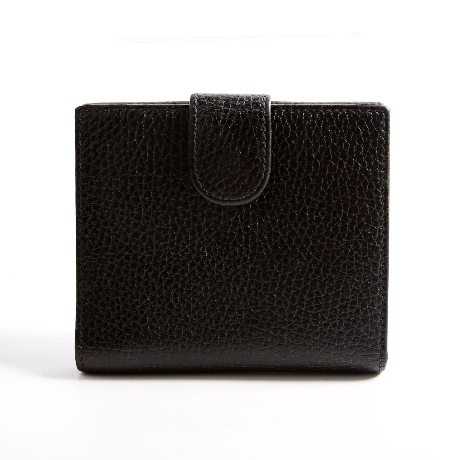 615525 Interlocking G Compact Wallet Black
