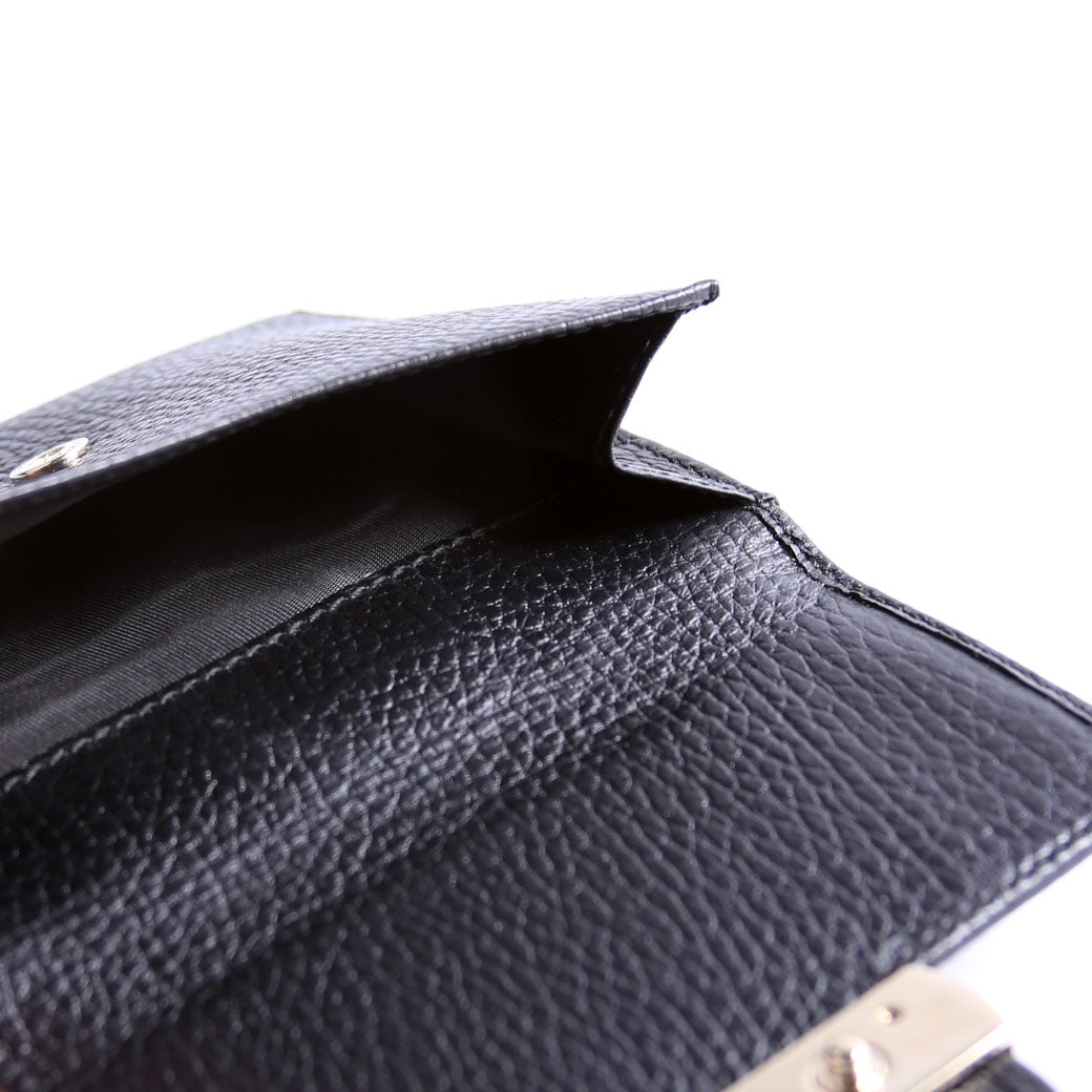 615525 Interlocking G Compact Wallet Black