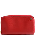 449347 Interlocking G Zip Around Wallet Red