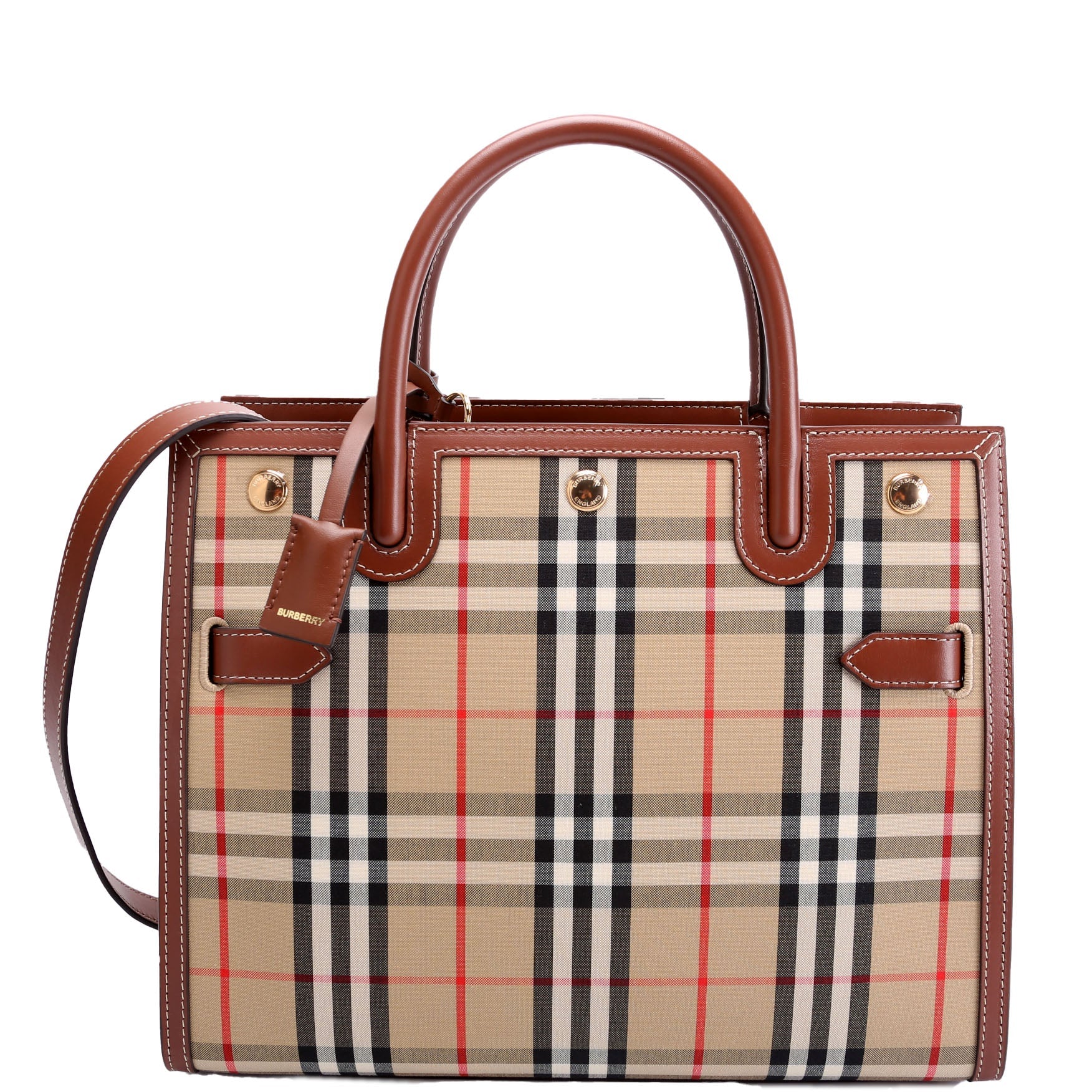 Title Vintage Check Medium Tote 8025274